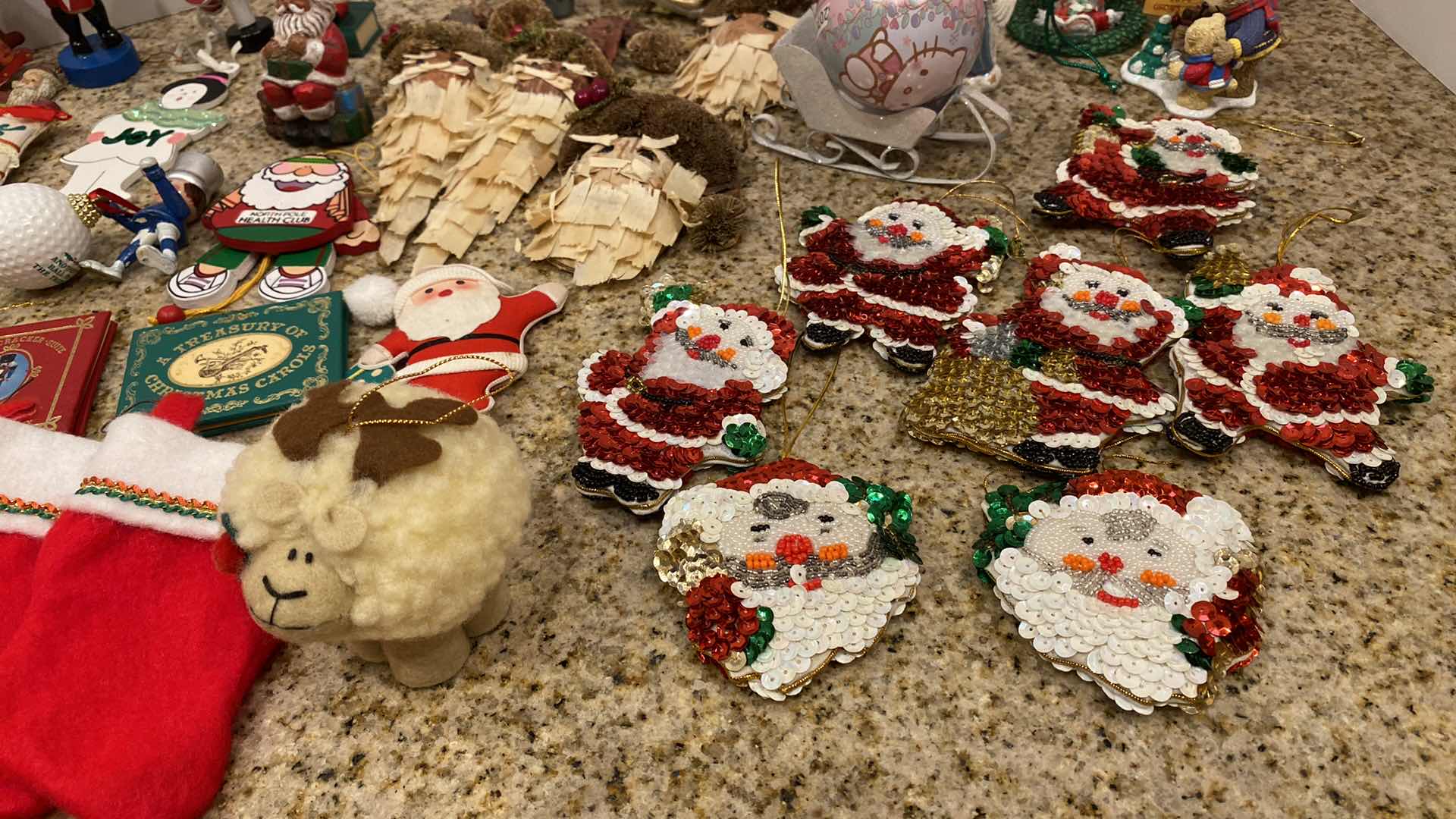 Photo 1 of BOX OF ASSORTED HOLIDAY ORNAMENTS