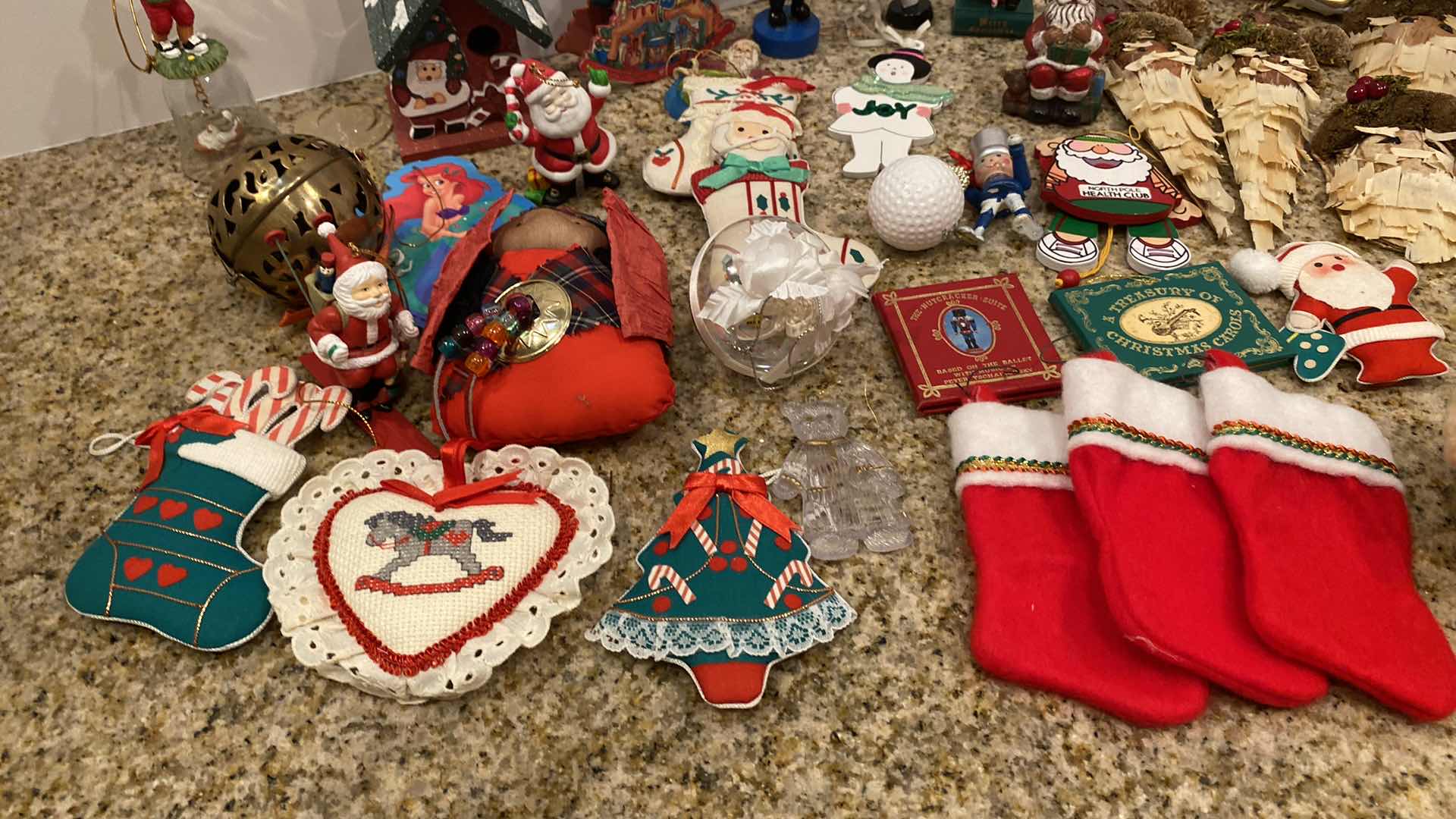 Photo 1 of BOX OF ASSORTED HOLIDAY ORNAMENTS