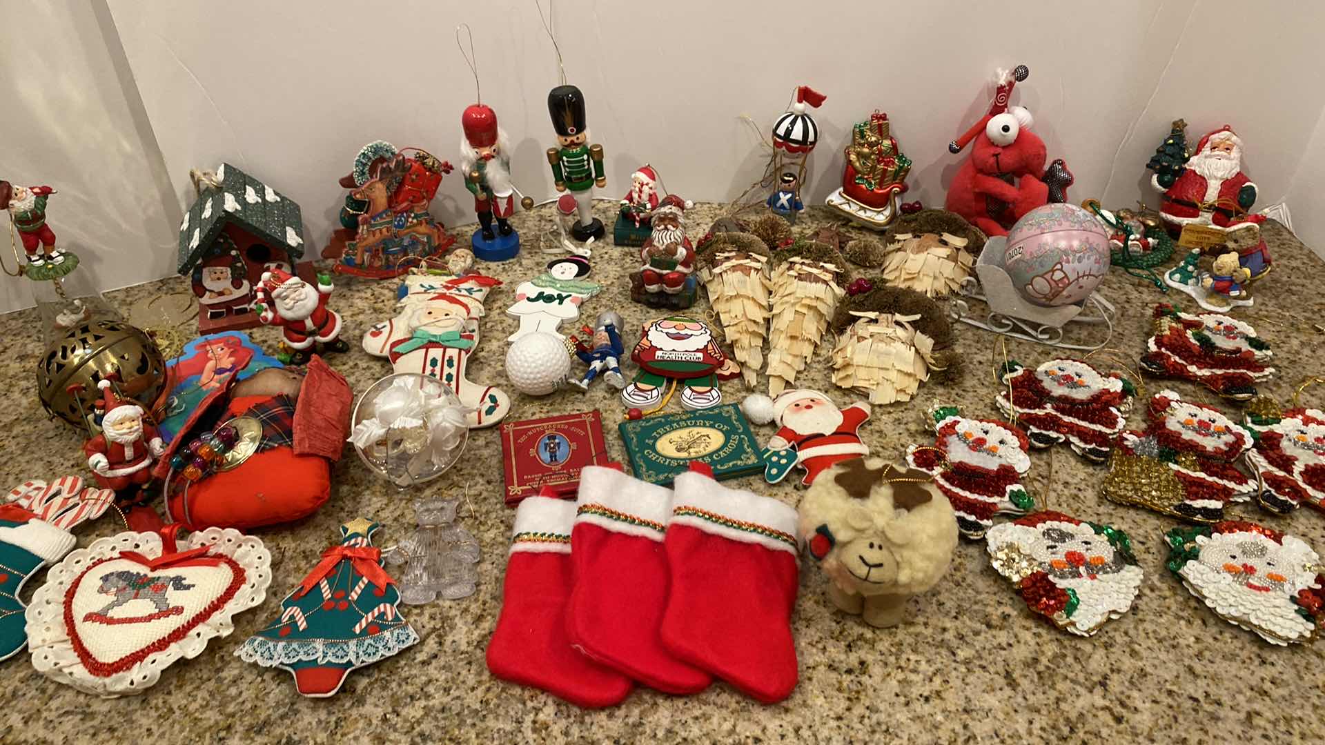 Photo 1 of BOX OF ASSORTED HOLIDAY ORNAMENTS