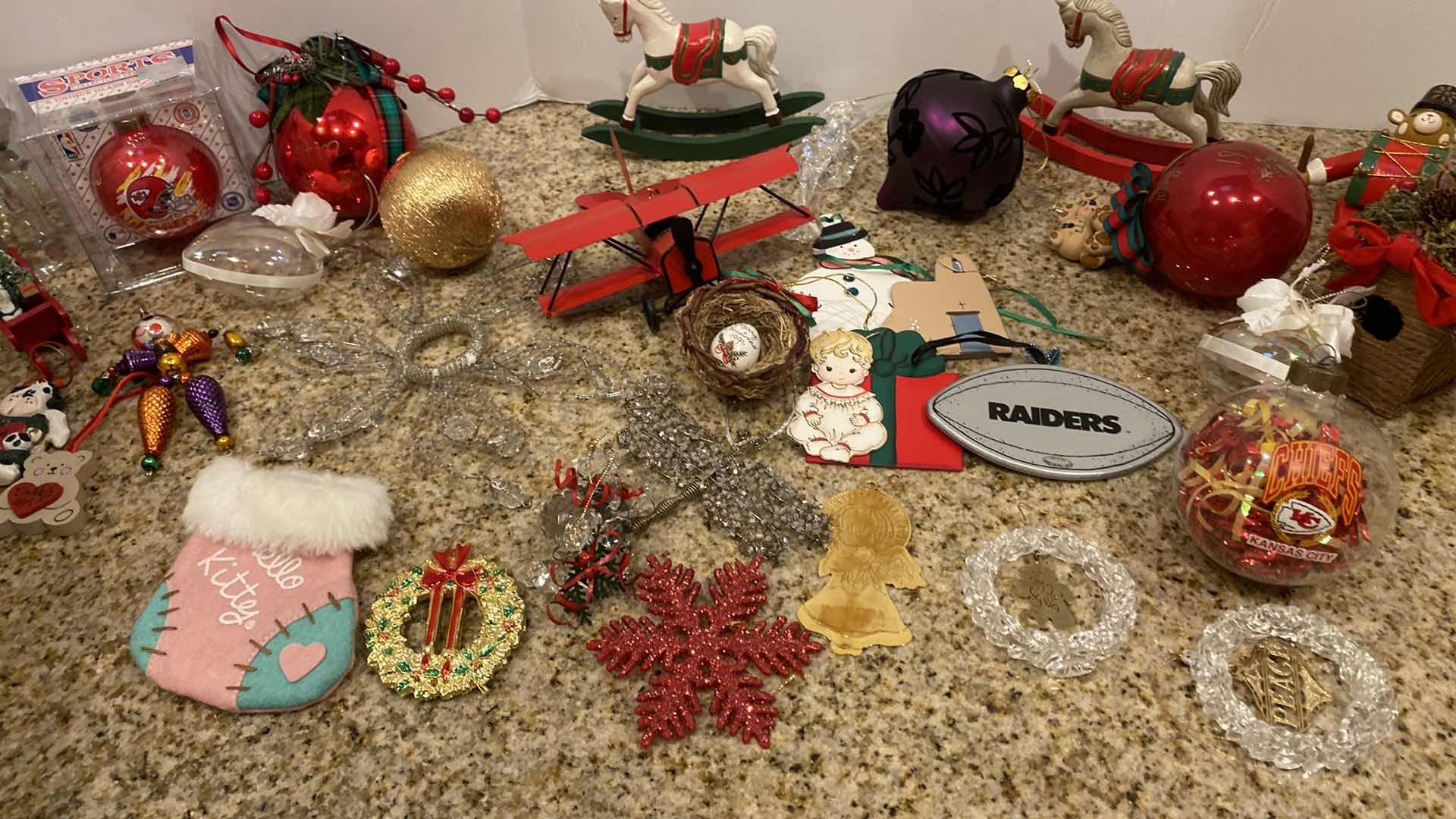 Photo 1 of 2- BOXES CHRISTMAS ORNAMENTS AND BOWS