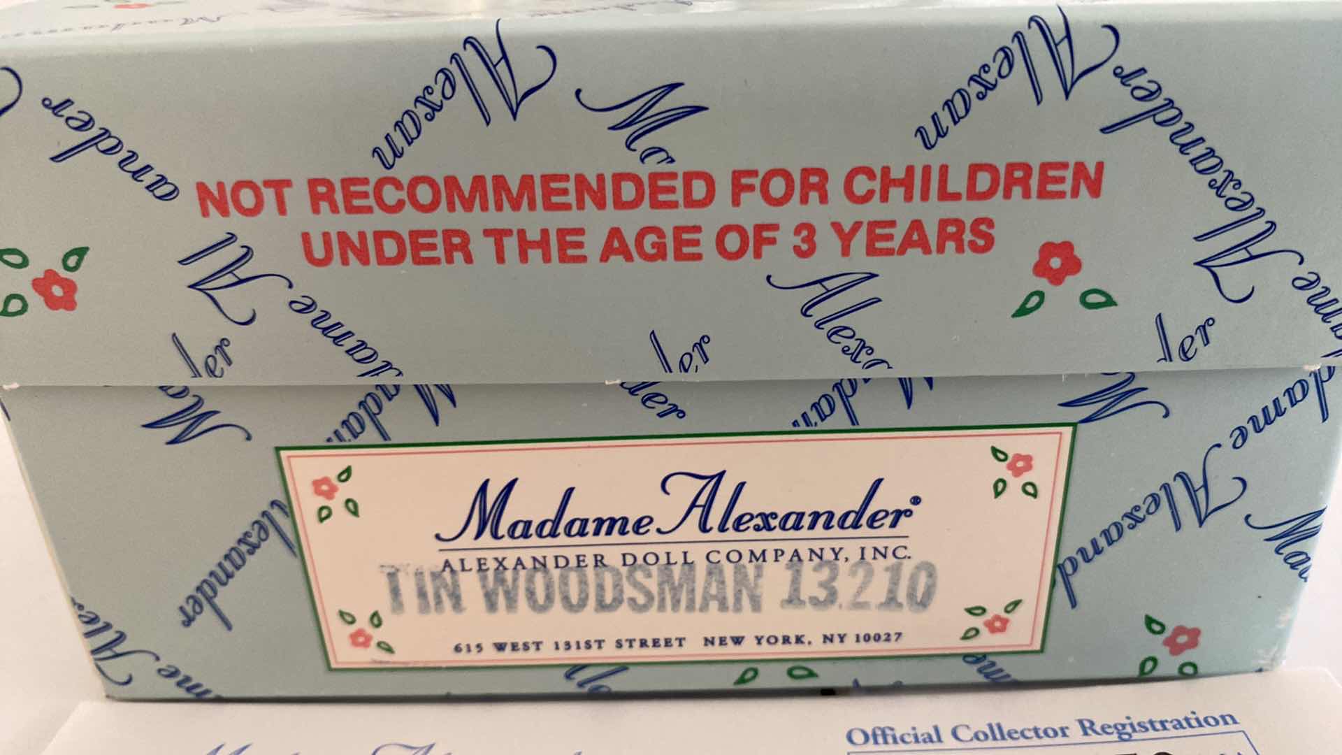 Photo 1 of VINTAGE MADAME ALEXANDER WIZARD OF OZ TIN WOODMAN 13210 H8” WITH BOX