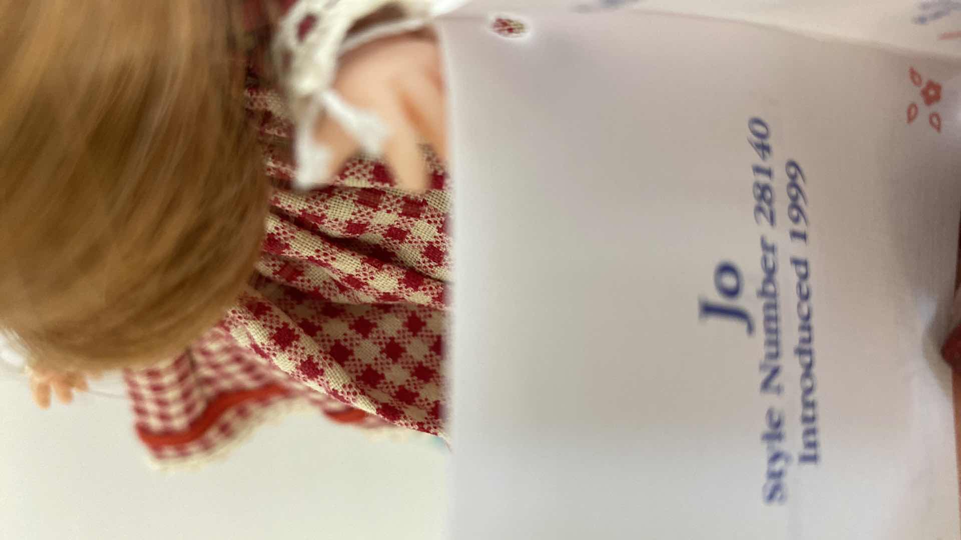 Photo 1 of MADAME ALEXANDER COLLECTIBLE LITTLE WOMEN JO 28140 H8” FROM FAO SCHWARZ WITH BOX