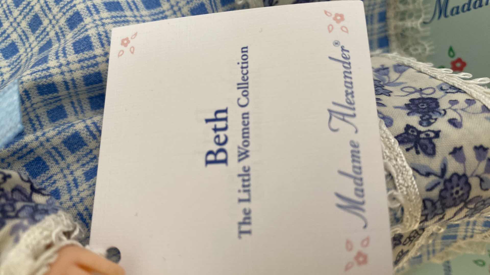 Photo 5 of MADAME ALEXANDER LITTLE WOMEN COLLECTION BETH 28160 H8” WITH BOX