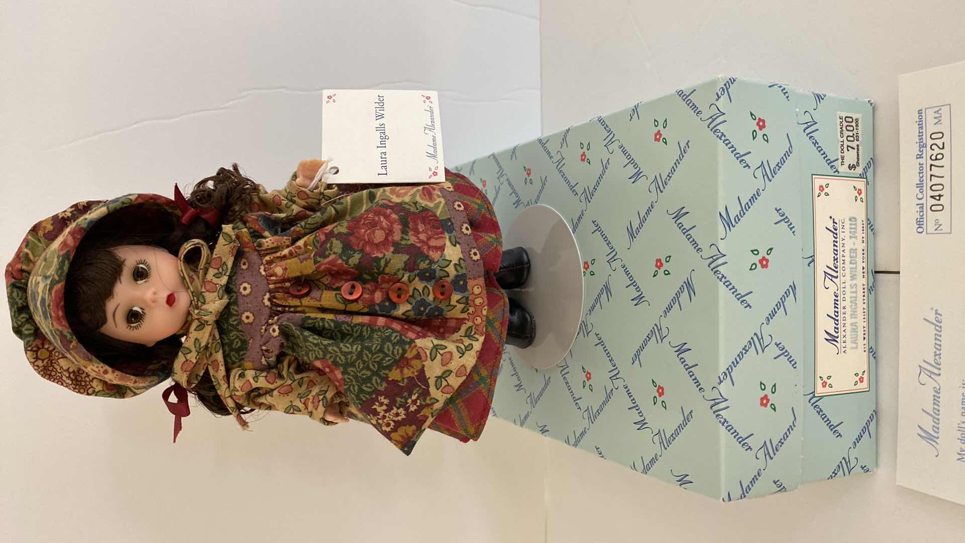 Photo 1 of MADAME ALEXANDER LAURA INGALLS WILDER 14110 COLLECTIBLE H8” WITH BOX