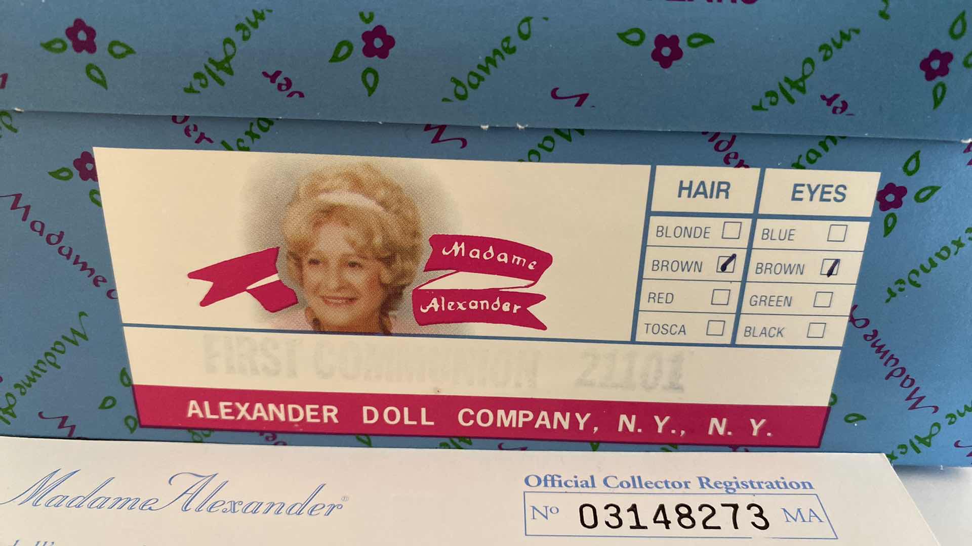Photo 1 of MADAME ALEXANDER CLASSICS FIRST COMMUNION 21101 COLLECTIBLE H8”