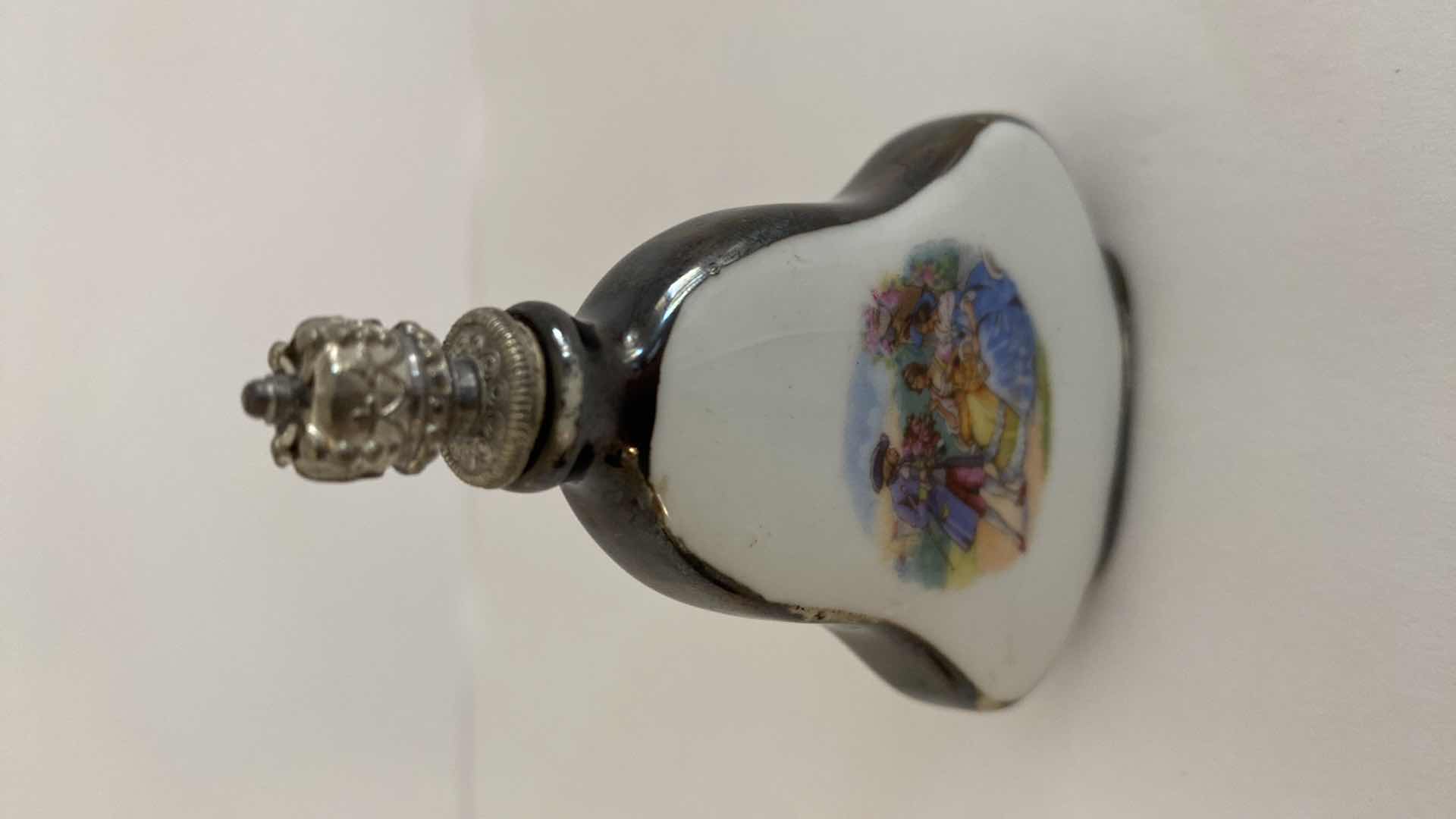 Photo 6 of PAIR OF VINTAGE GLASS PERFUME BOTTLE LARGEST 2.5 X 1.5 H4.375