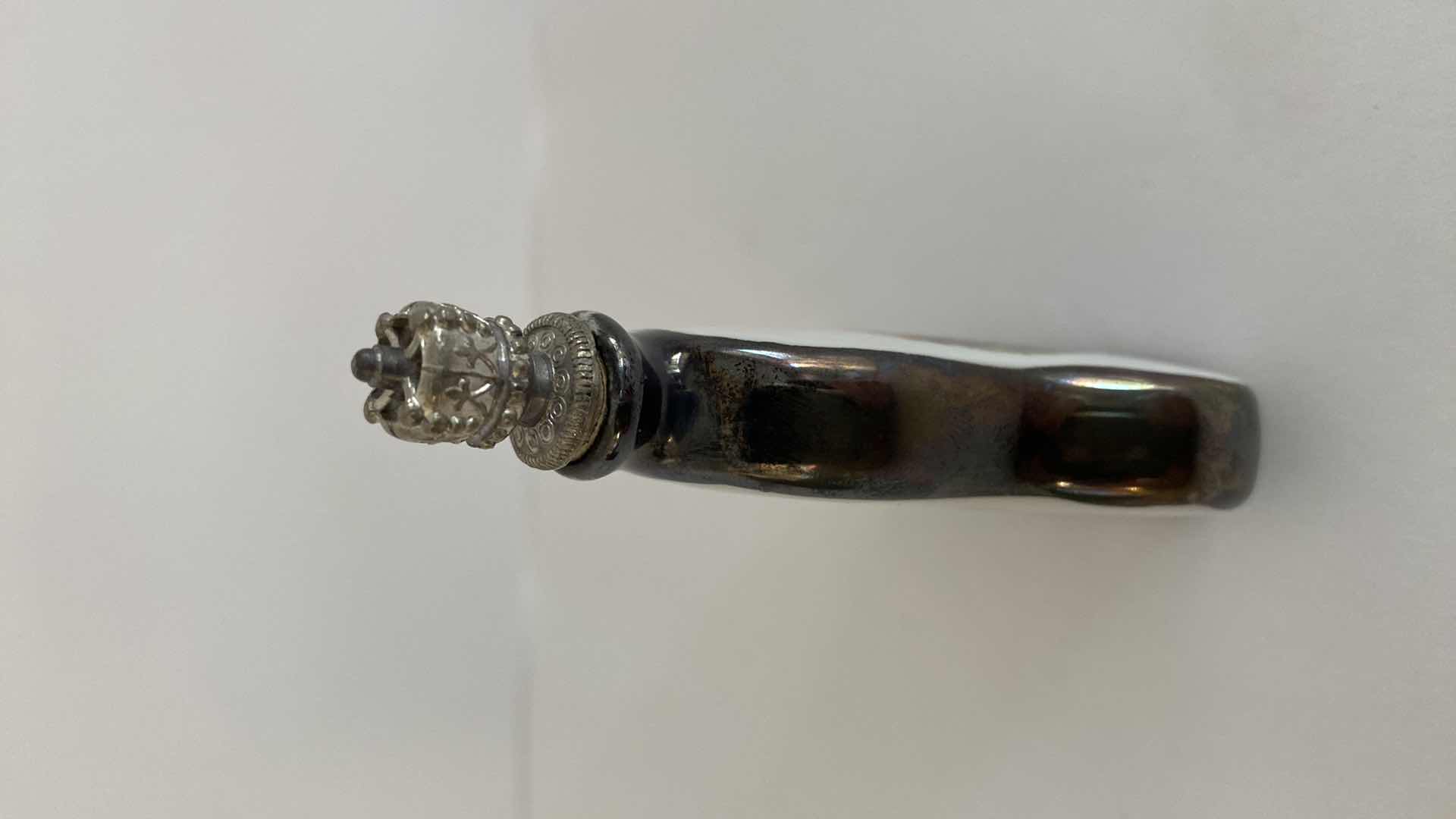 Photo 7 of PAIR OF VINTAGE GLASS PERFUME BOTTLE LARGEST 2.5 X 1.5 H4.375