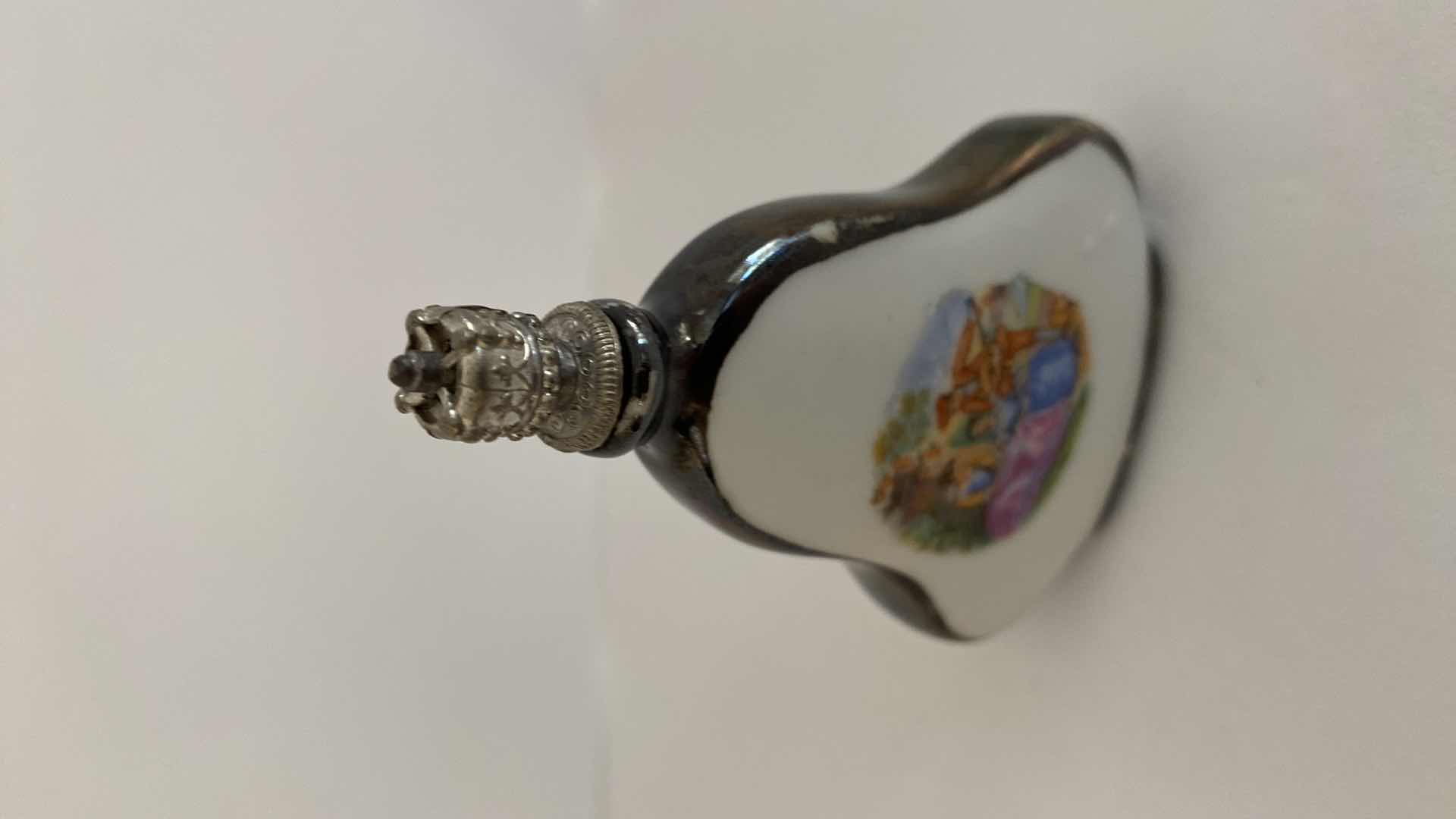 Photo 8 of PAIR OF VINTAGE GLASS PERFUME BOTTLE LARGEST 2.5 X 1.5 H4.375