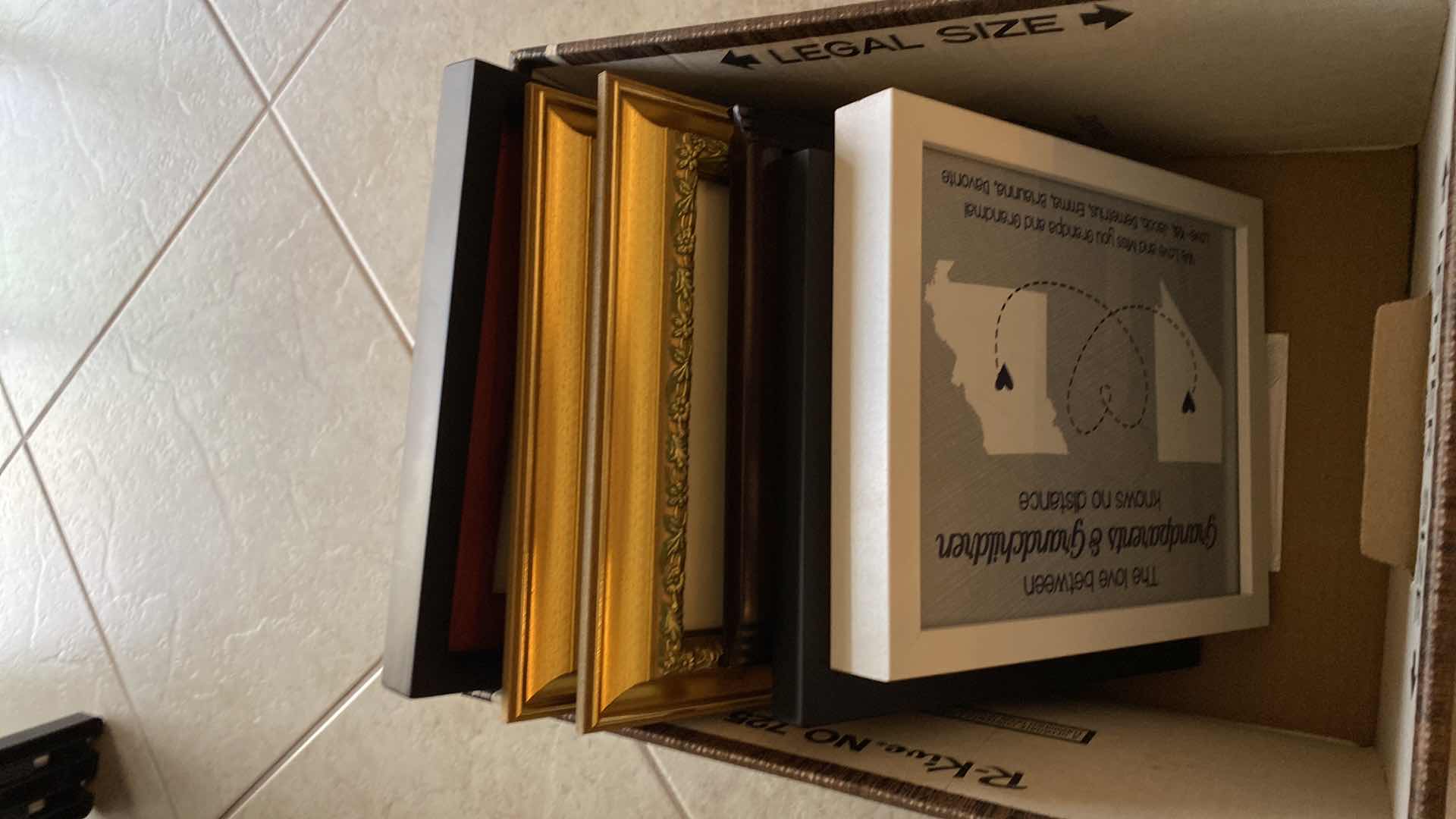 Photo 1 of BOX OF PHOTO FRAMES