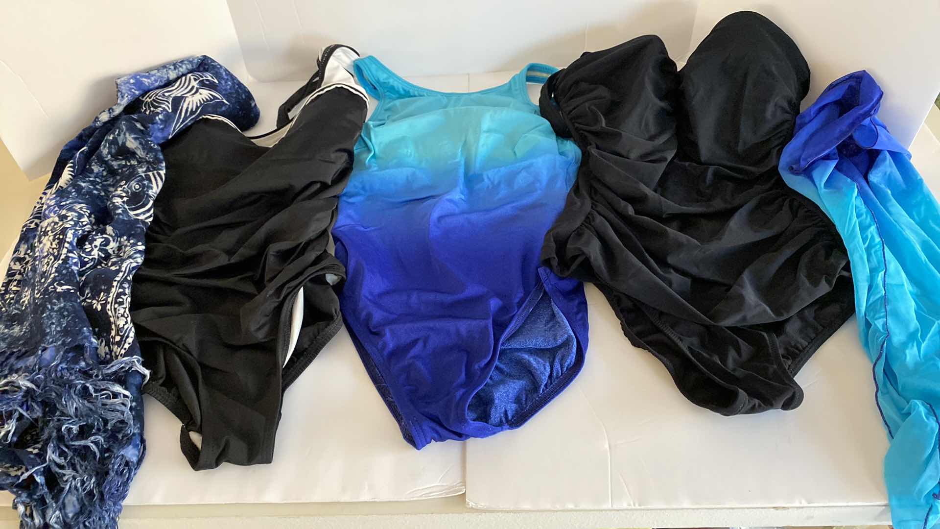 Photo 1 of 3 LADIES SWIM SUITS SIZE 8 AND PAIR OF COVERUPS