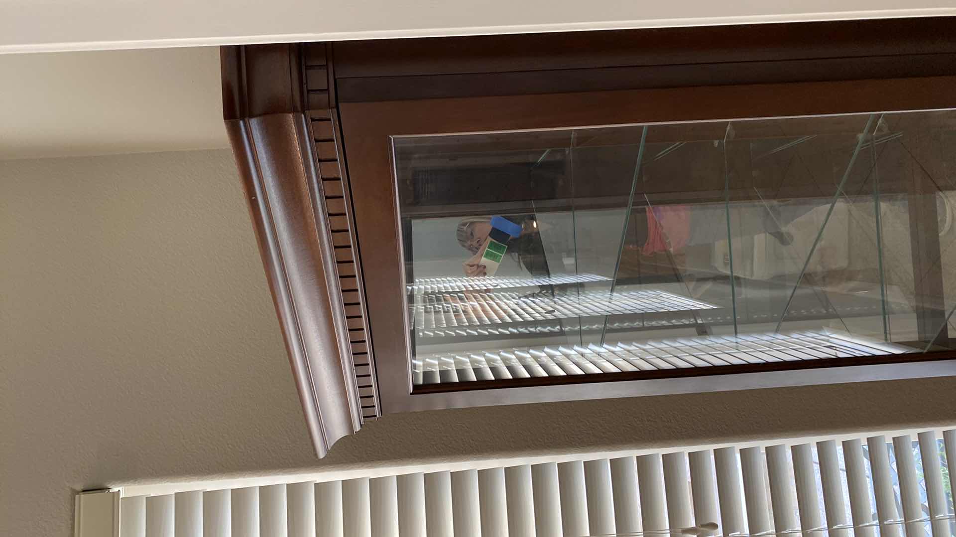 Photo 1 of CORNER DISPLAY CABINET WITH 7 ADJUSTABLE SHELVES 28” X 19” H80