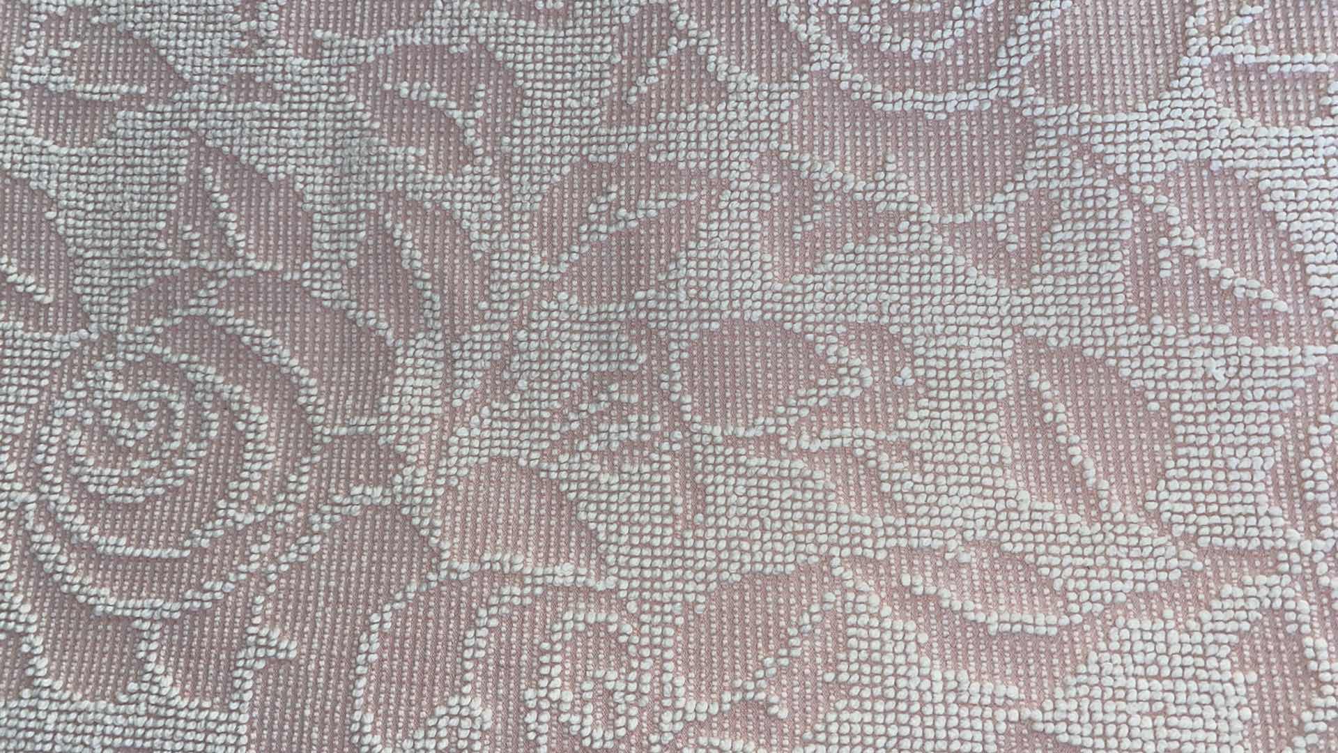 Photo 1 of FULL SIZE COVERLET, PINK AND WHITE (BED SOLD SEPARATELY)