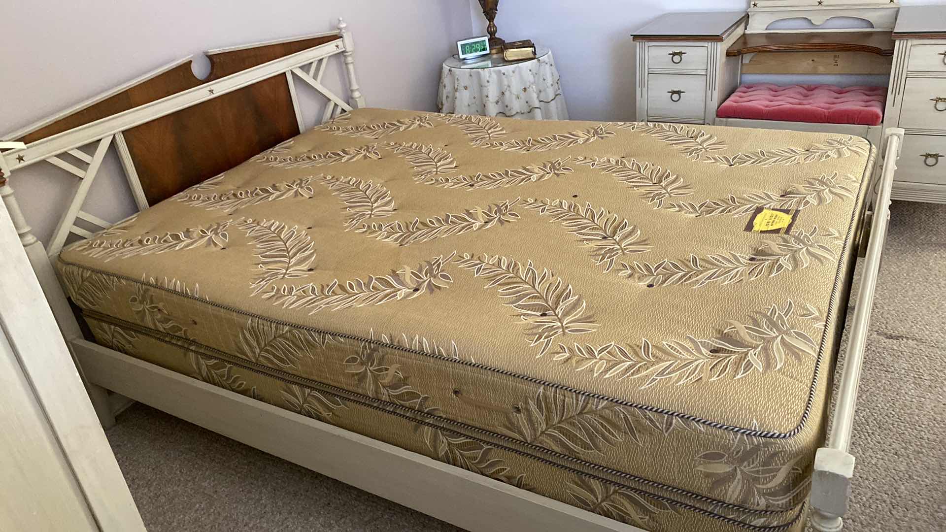Photo 1 of FULL SIZE VINTAGE BED FRAME 56” X 78” H38” (MATTRESS SOLD SEPARATELY)