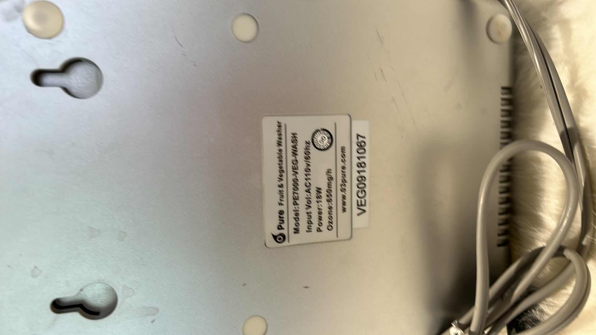 Photo 1 of KITCHEN ACCESSORIES- UTENSILS, PURE FRUIT AND VEGETABLE WASHER AND THERMOS