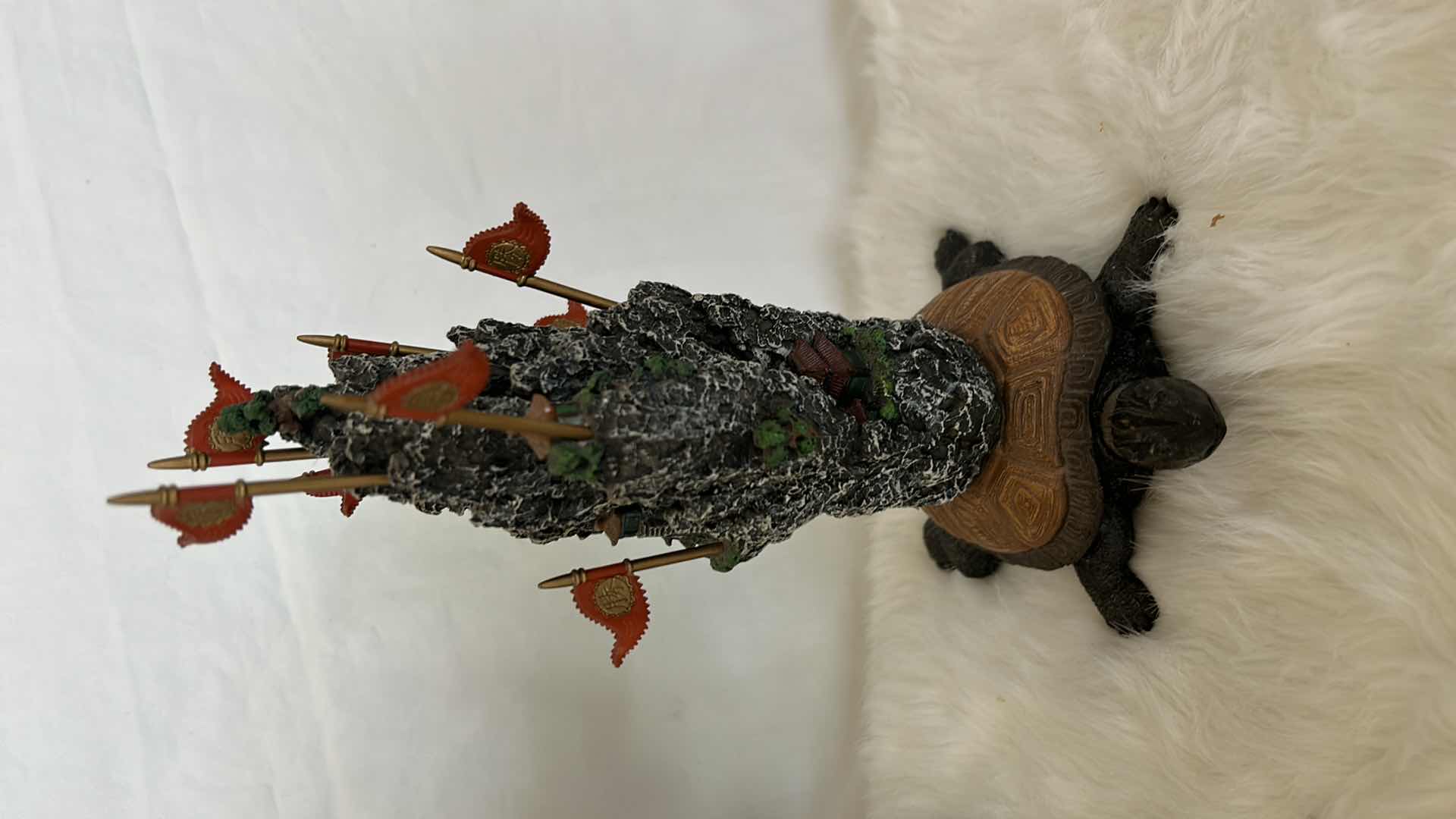 Photo 3 of 4 PC - ASIAN DECOR - VINTAGE DIORAMA 9.5", FOO DOG STATUE AND MORE