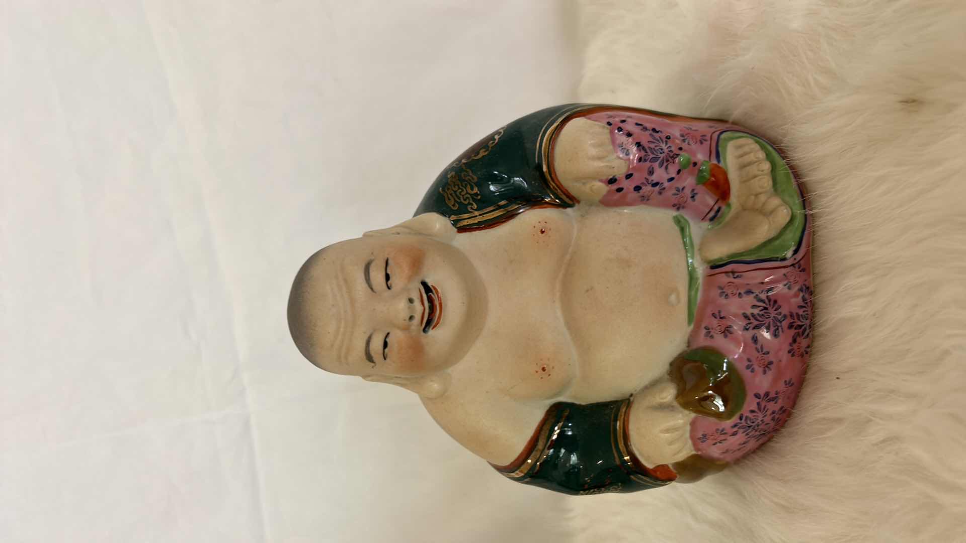 Photo 1 of 3 LAUGHING BUDDAH FIGURINES TALLEST 7.5”