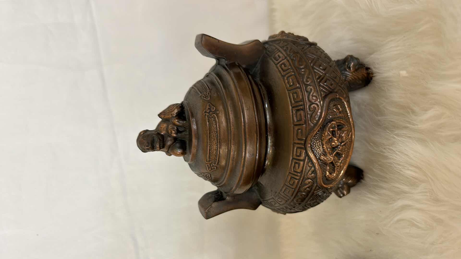 Photo 1 of ASIAN DECOR DIORAMA, PORCELAIN H12”. INCENSE BURNER AND MORE