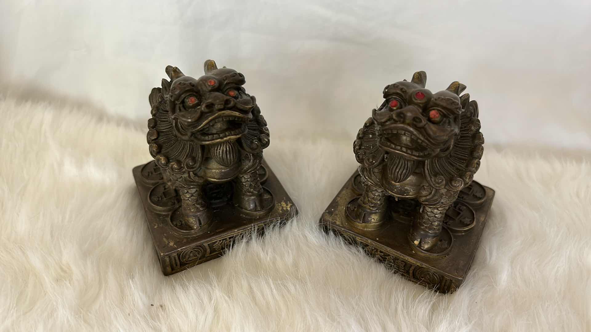 Photo 1 of ASIAN DECOR AND MORE -  MARBLE MORTAR AND PESTLE 5" X 5.5", FOO DOGS AND MORE