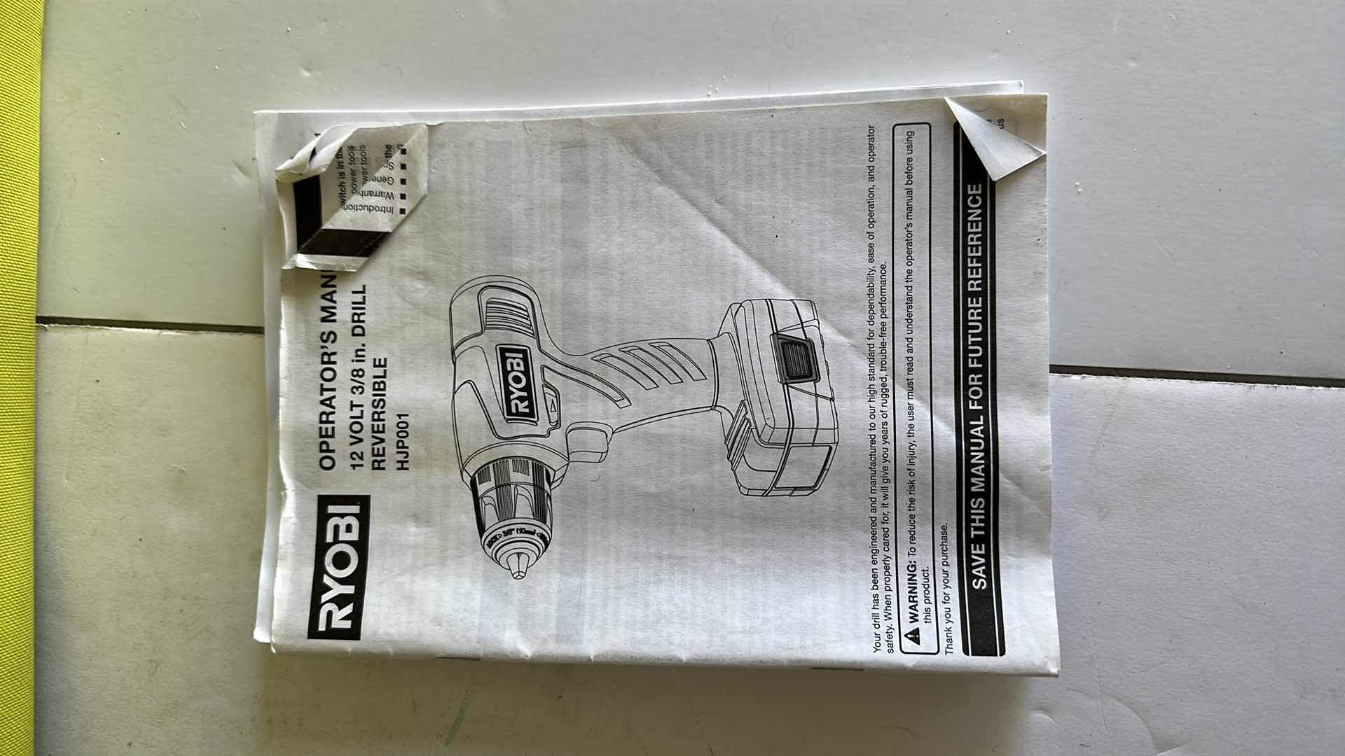 Photo 1 of RYOBI CORDLESS DRILL