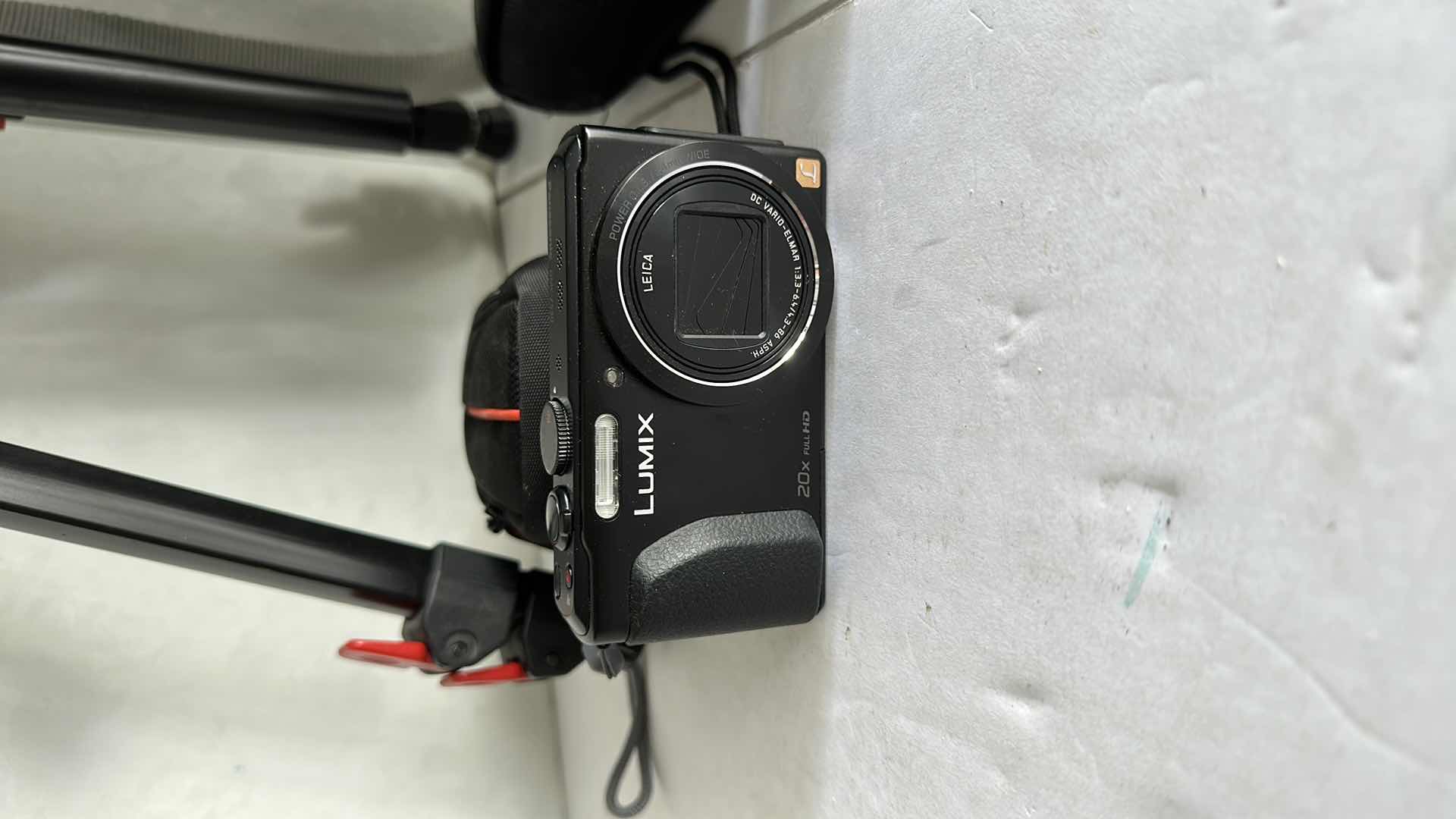 Photo 1 of SMALL TRIPOD AND LUMIX CAMERA AND NIKON LASER 440