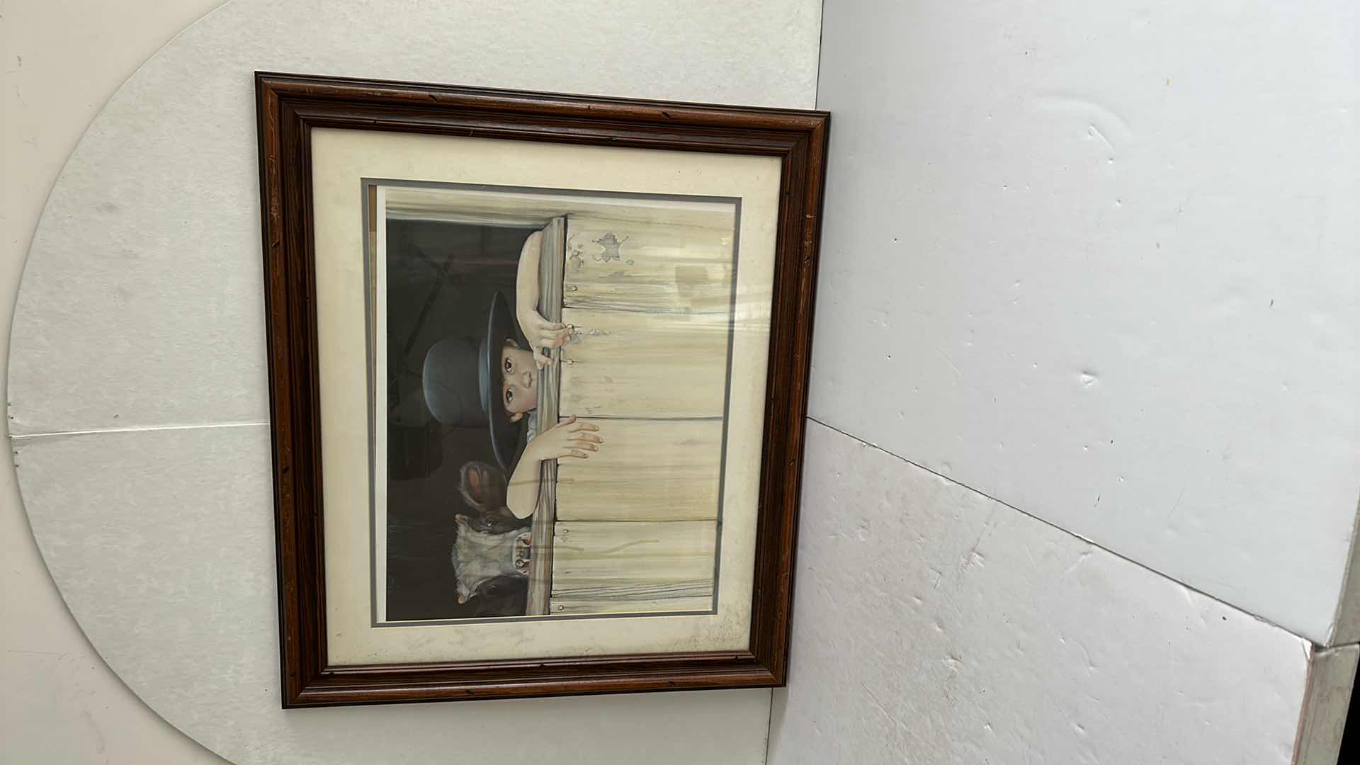 Photo 1 of ARTWORK BOY AND COW,27”X24”