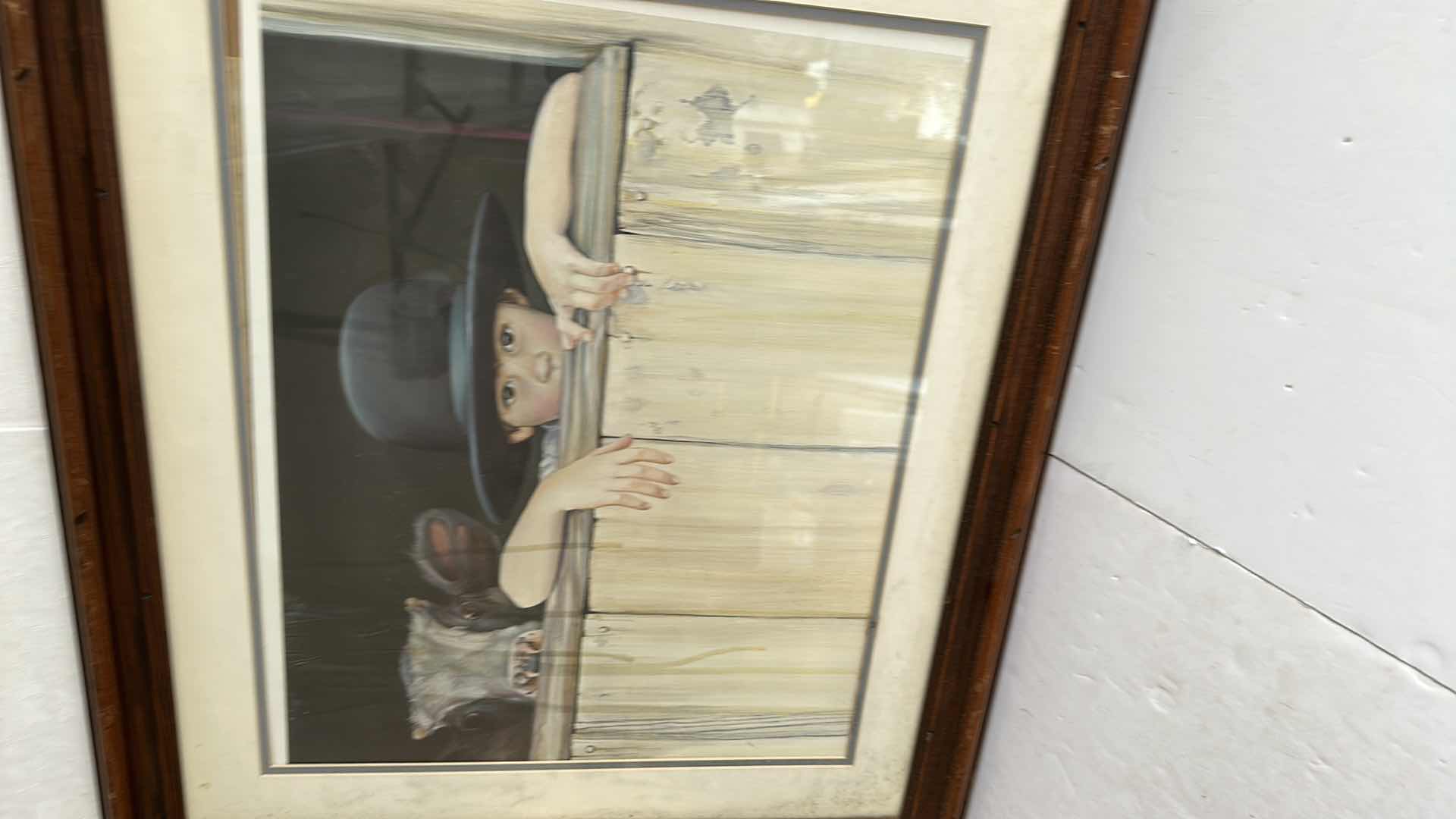 Photo 1 of ARTWORK BOY AND COW,27”X24”