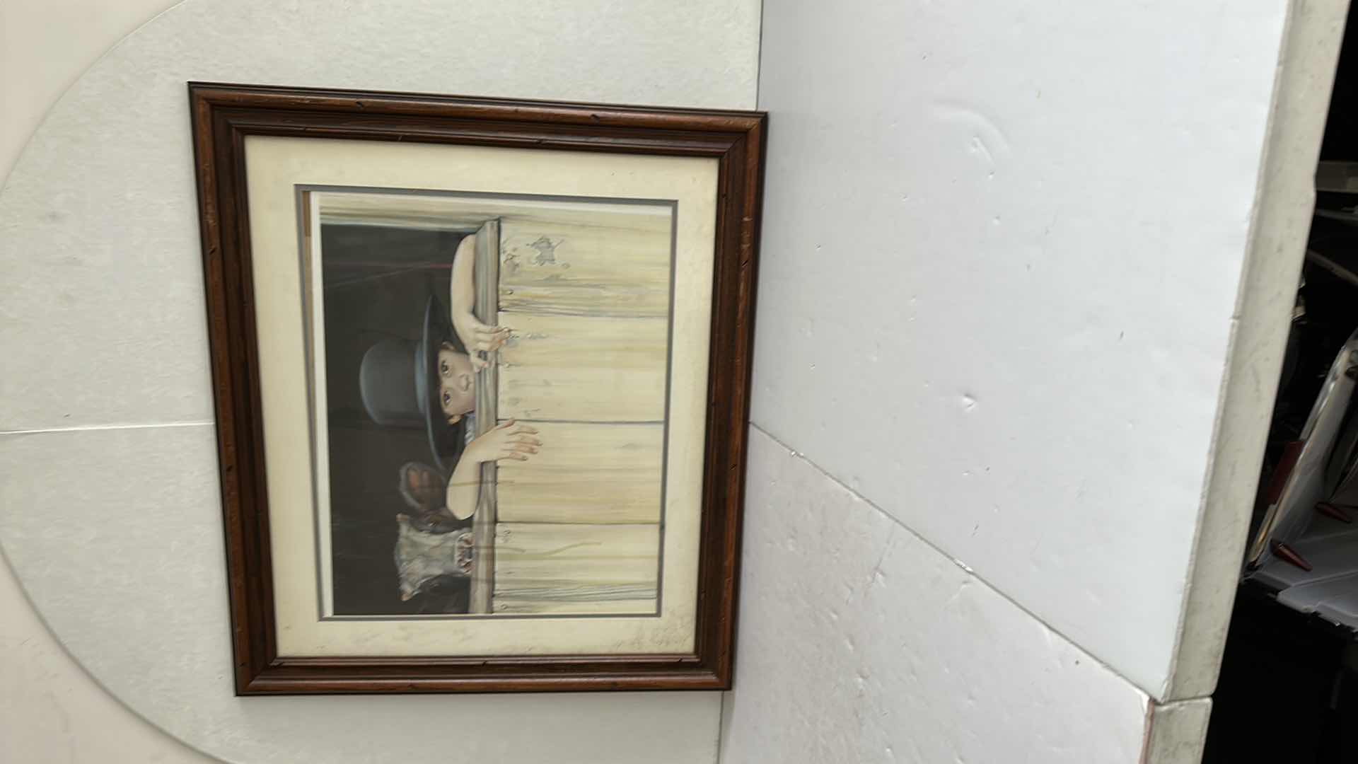 Photo 2 of ARTWORK BOY AND COW,27”X24”