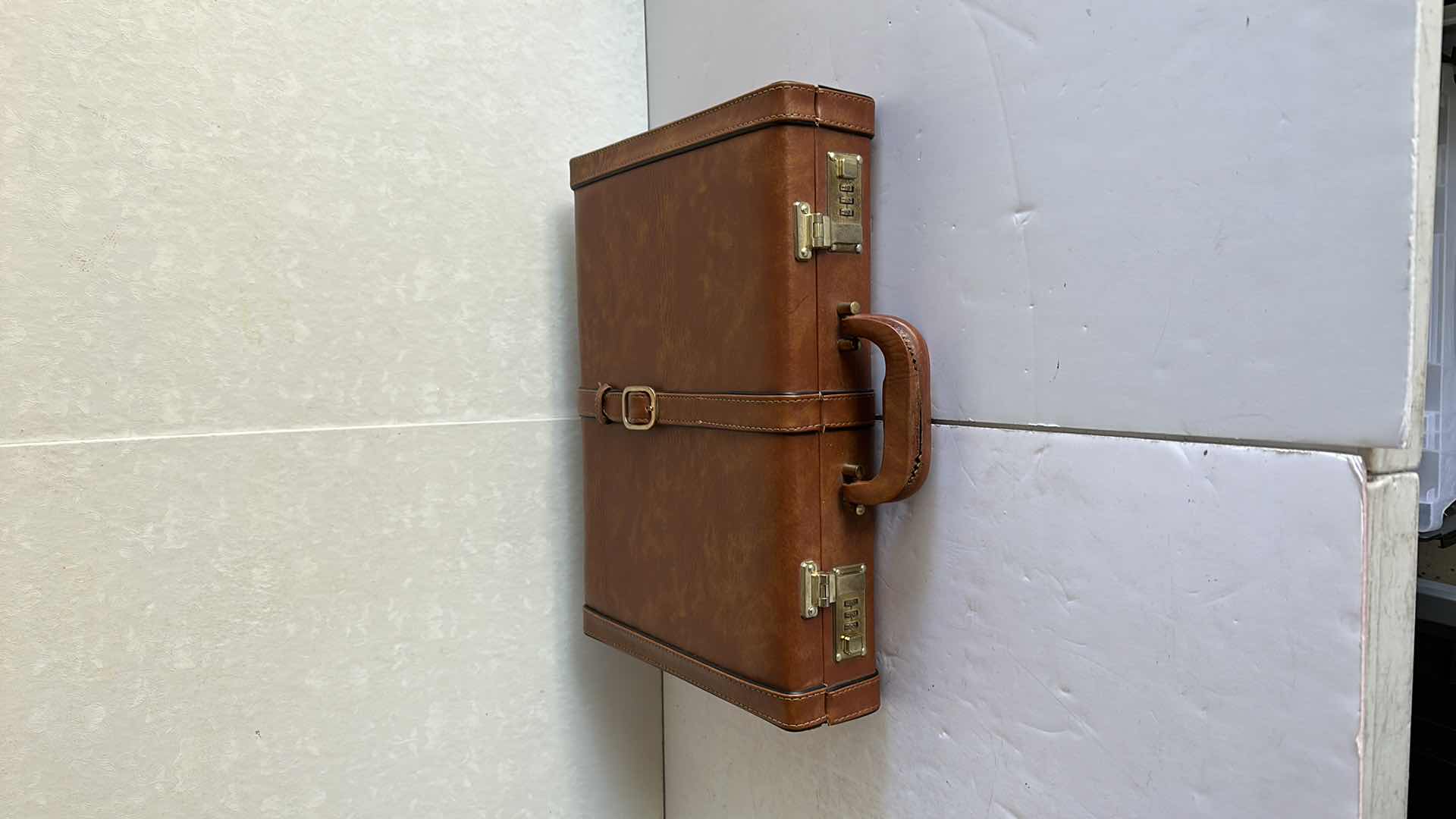 Photo 1 of LEATHER BREIFCASE,DAMAGED HANDLE