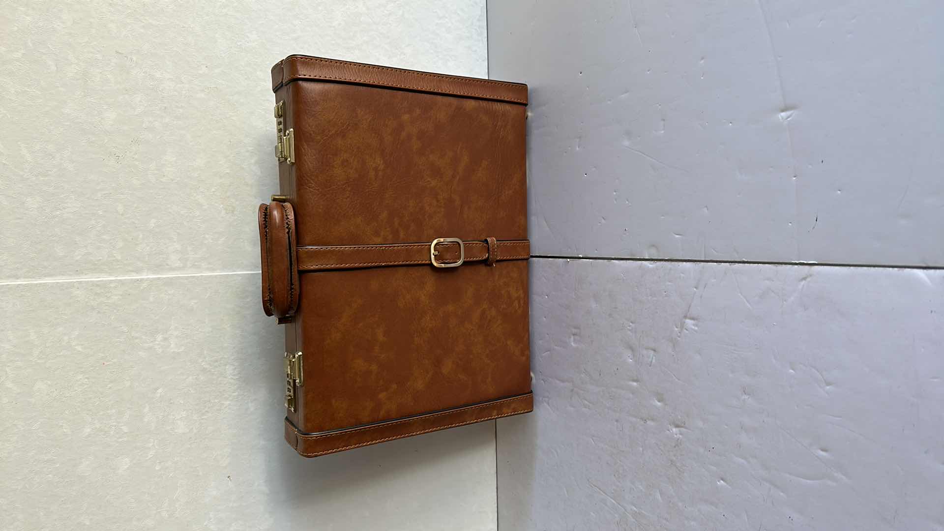 Photo 1 of LEATHER BREIFCASE,DAMAGED HANDLE