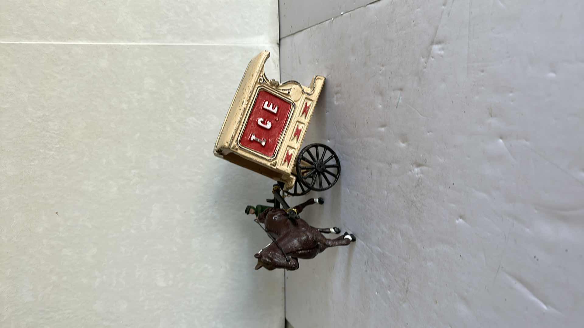 Photo 1 of CAST IRON HORSE AND ICE DELIVERY WAGON