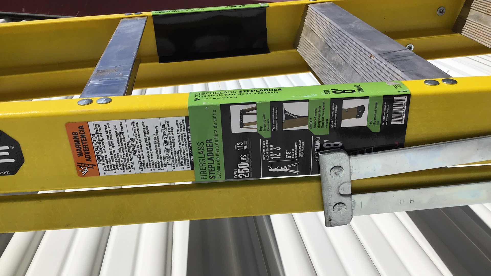 Photo 1 of LOUISVILLE 8’ FIBERGLASS STEPLADDER W-3118-08