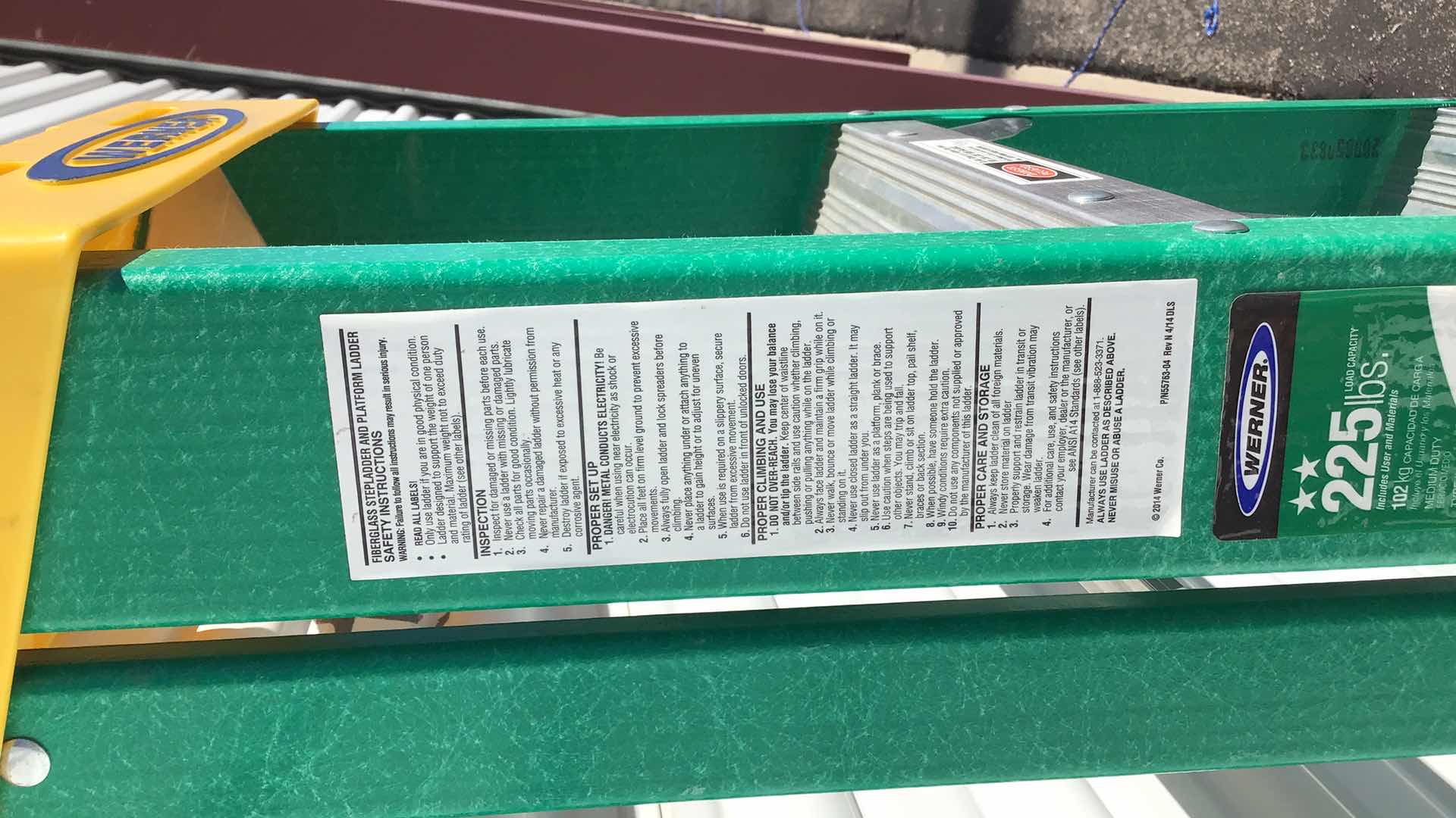 Photo 3 of WERNER 6’ FIBERGLASS LADDER