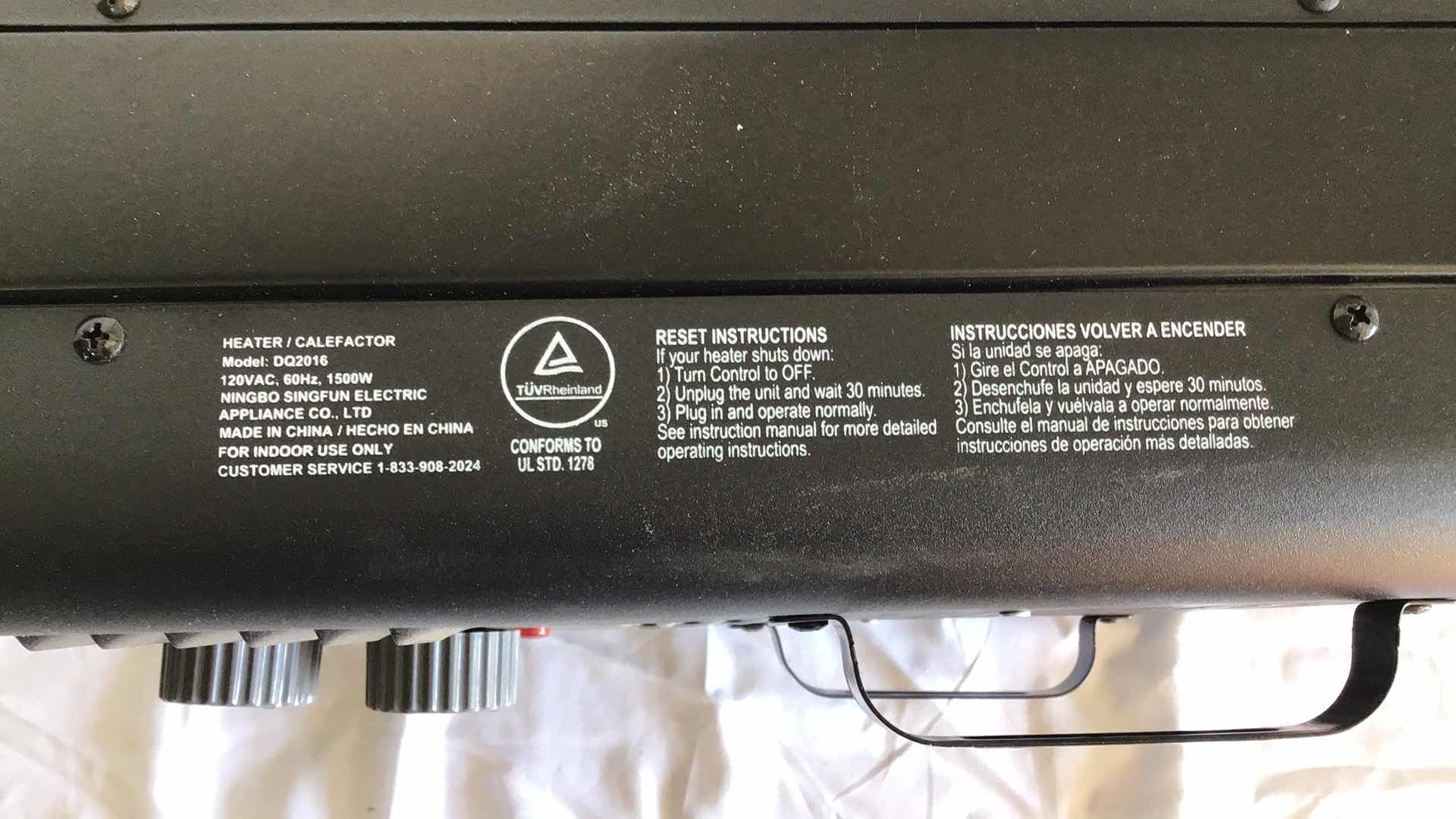 Photo 1 of HYPERTOUGH SPACE HEATER DQ2016