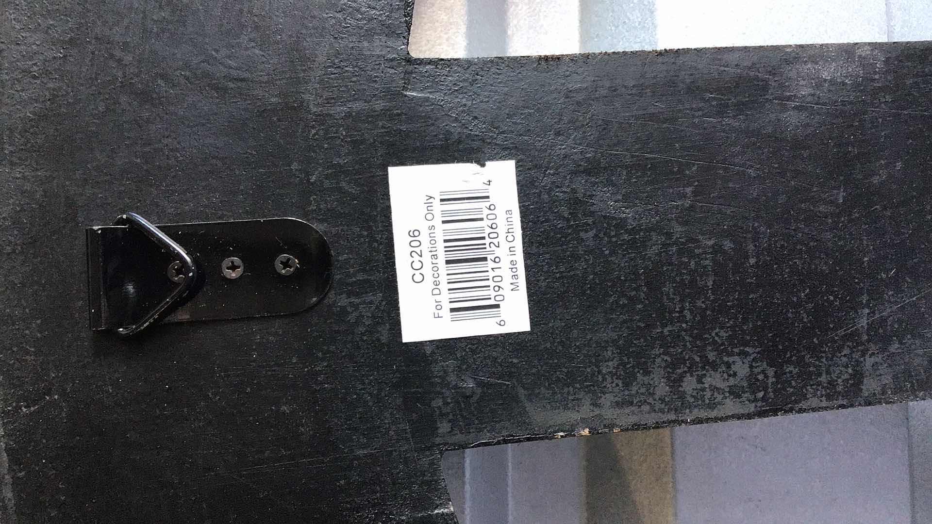 Photo 1 of WOODEN PEACE SIGN WALL CLOCK 26” DIAMETER