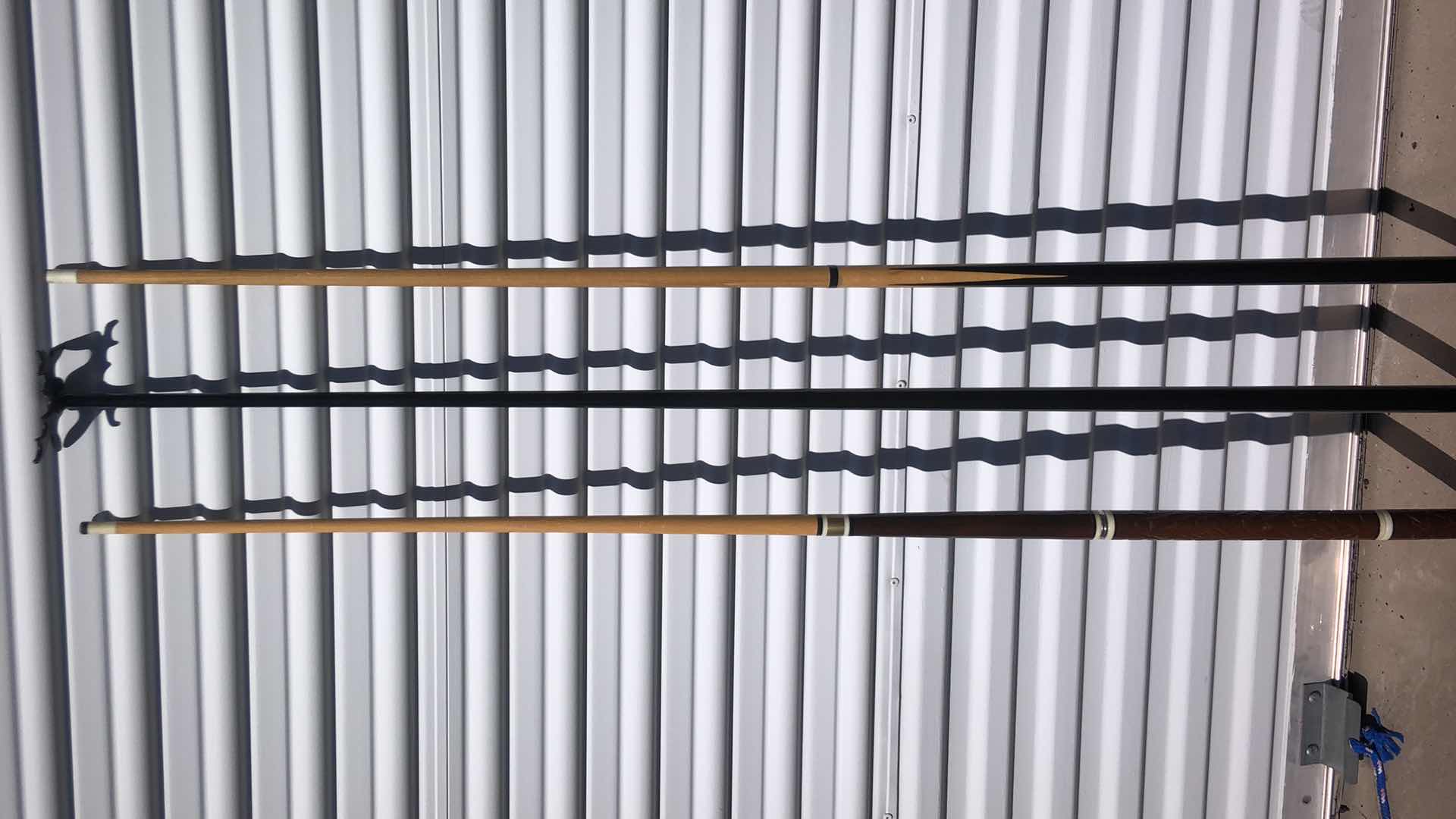 Photo 1 of SET OF TWO POOL CUES AND ONE BRIDGEHEAD CUE