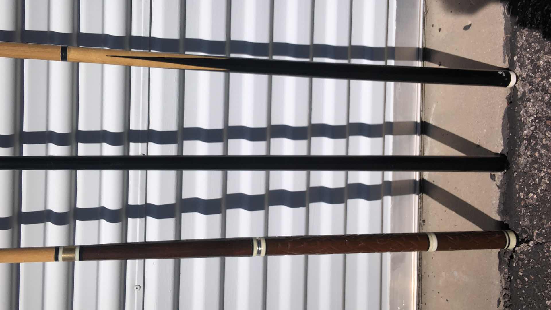 Photo 3 of SET OF TWO POOL CUES AND ONE BRIDGEHEAD CUE