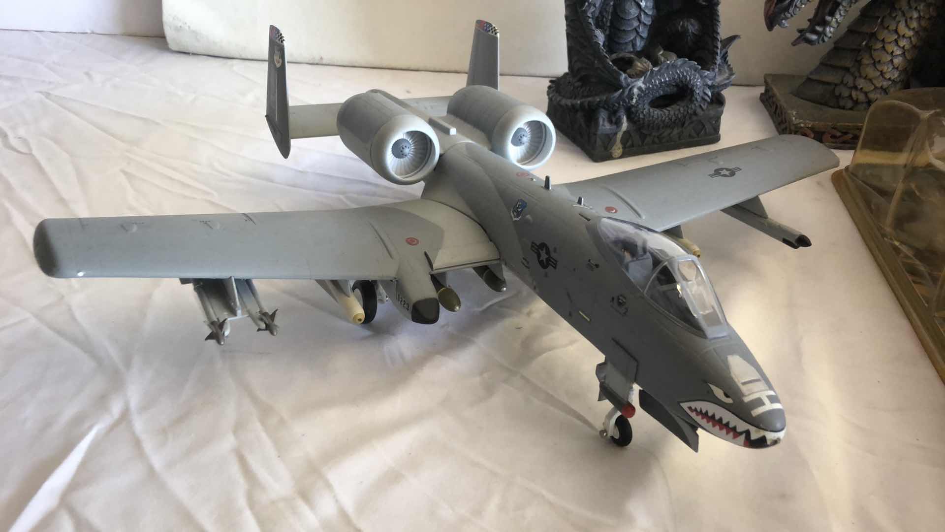 Photo 1 of FUN BUNDLE - HEAVY MODEL PLANE, SHELF DECOR, BATMAN CD PLAYER, BIKE HELMET, TIRE PUMP