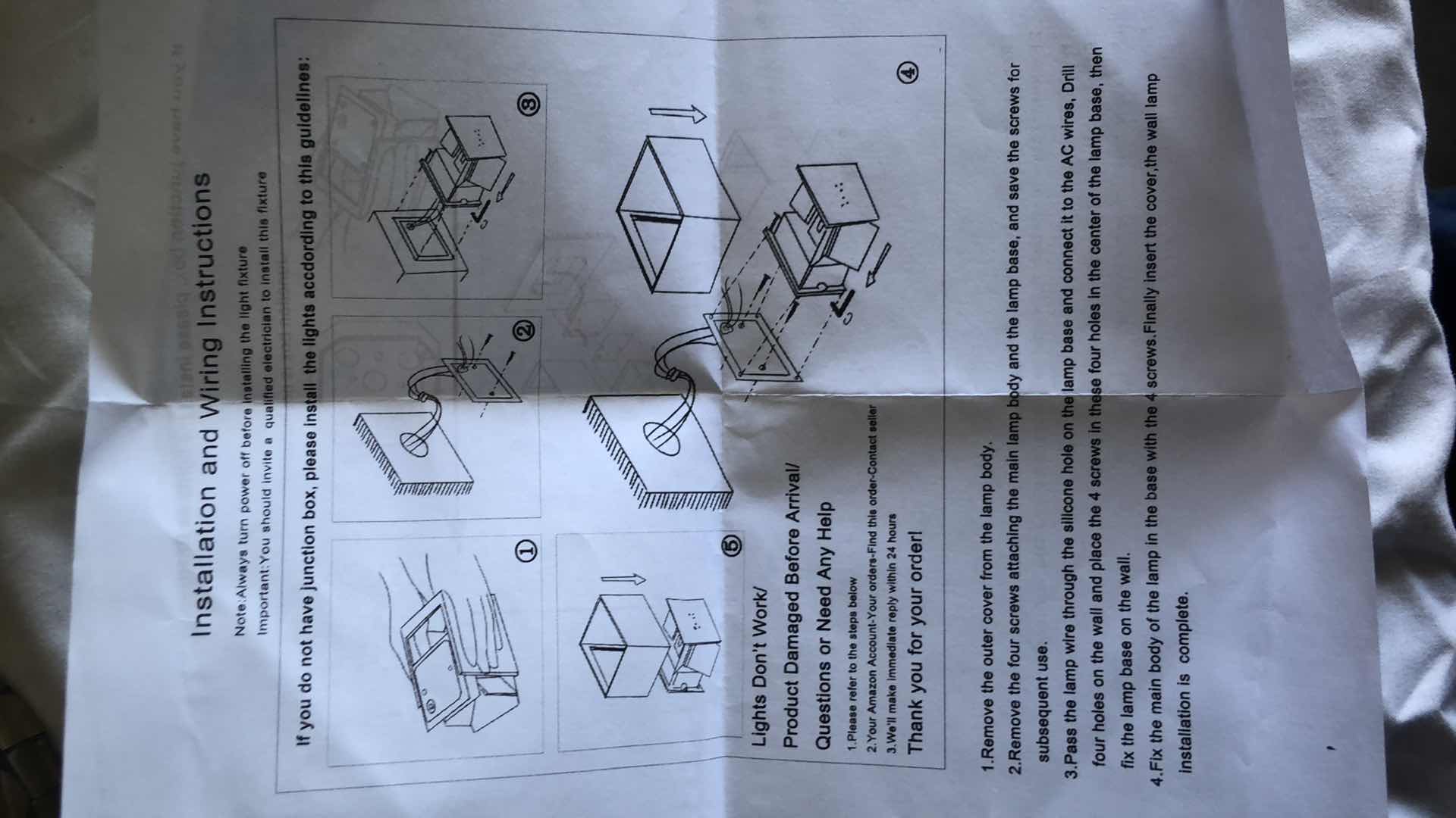 Photo 1 of ASSORTED HOME LIGHTING AND DECOR BUNDLE 3 LAMPS, 2 AMERICAN DJ LIGHTS, WALL BRACKET SCONCES, ETC