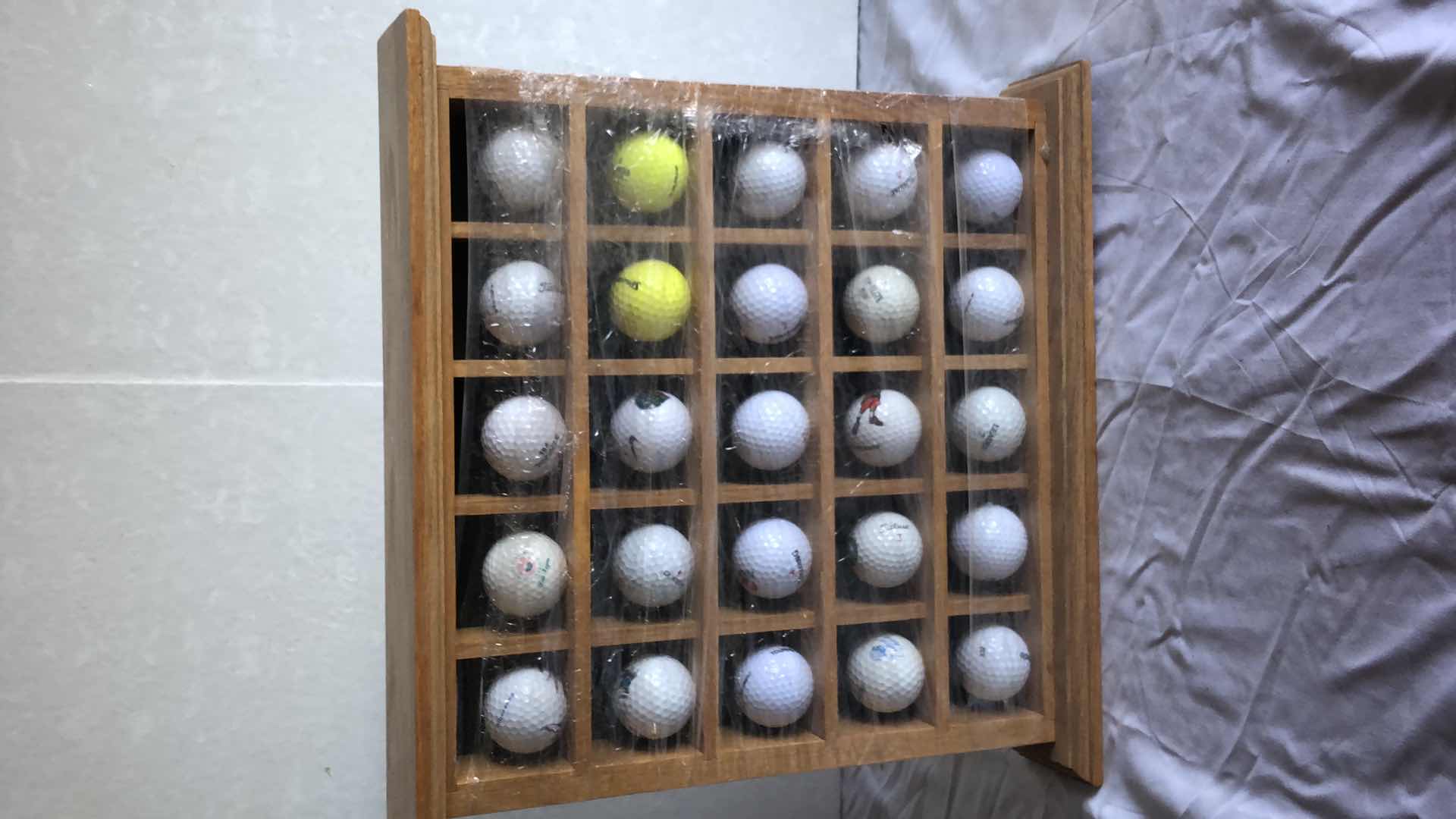 Photo 1 of SKIL CORDLESS DRILL AND 88pc DRILL BIT SET, COLLECTIBLE GOLF BALL DISPLAY
