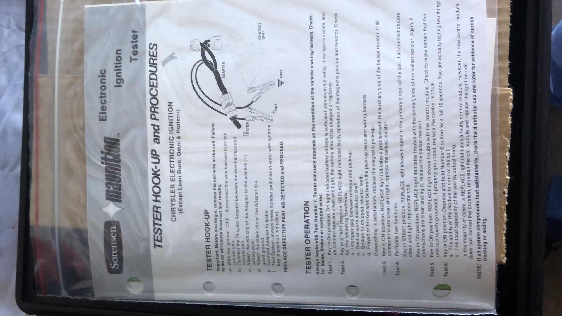 Photo 1 of SORENSEN MAGNITION IGNITION TESTER, LARGE ASSORTMENT OF SCREWS, NUTS, BOLTS, BUNDLE OF STEEL CABLE