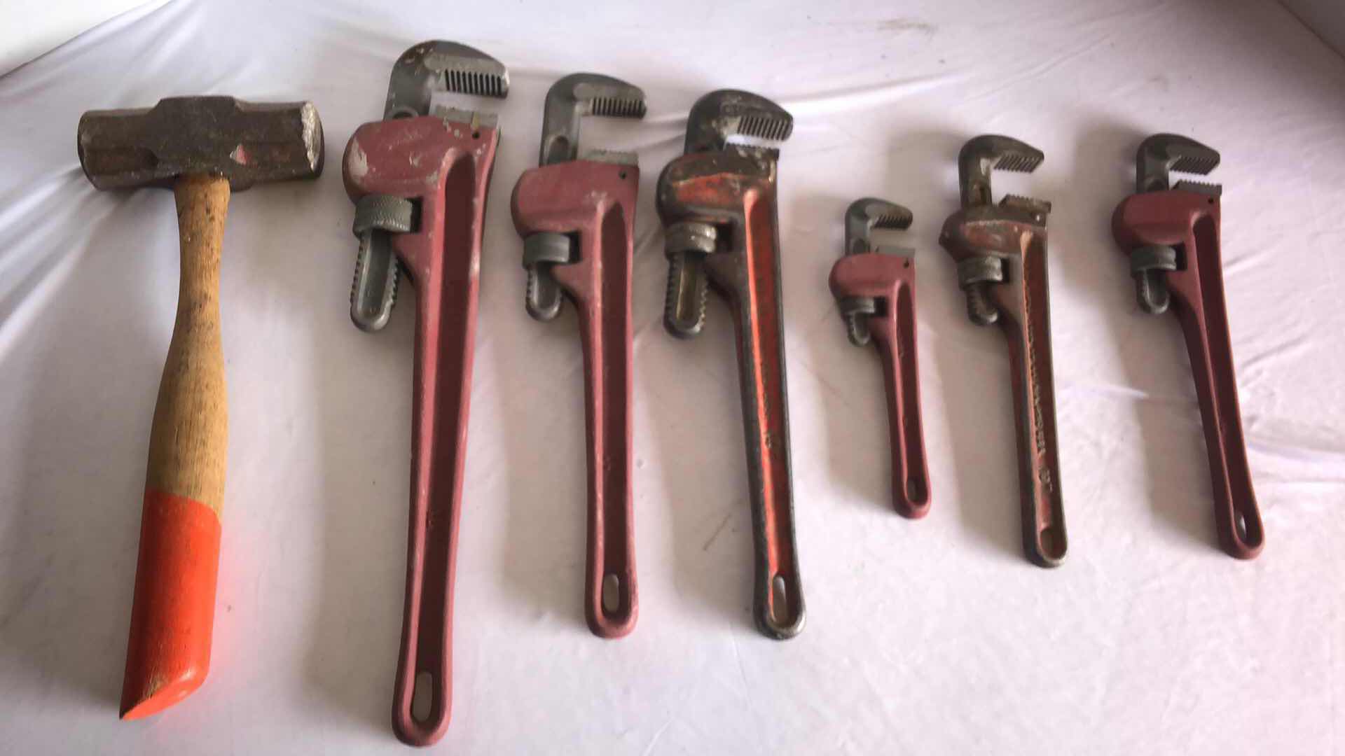 Photo 1 of ASSORTMENT OF PIPE WRENCHES (6)