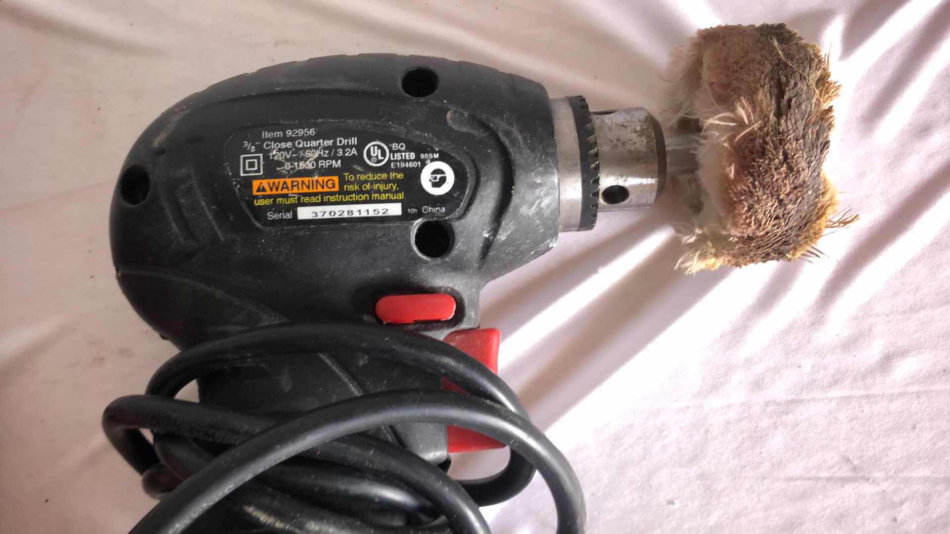 Photo 1 of DRILL MASTER CLOSE QUARTER DRILL AND CHICAGO ELECTRIC 4” HANDHELD TILE SAW (2)