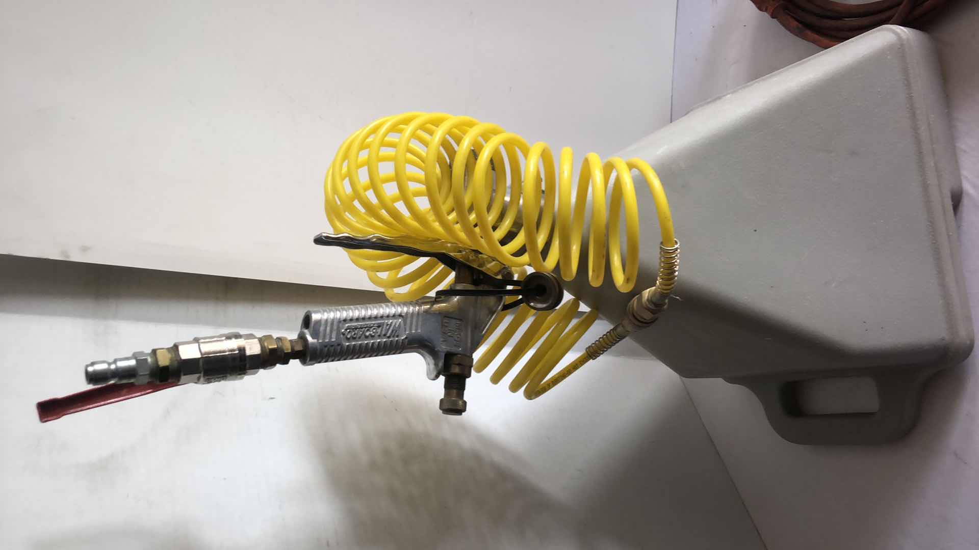 Photo 1 of INDUSTRIAL HOPPER FOR PAINT SPRAYER AND WORKSHOP LIGHT W EXTENSION CABLE