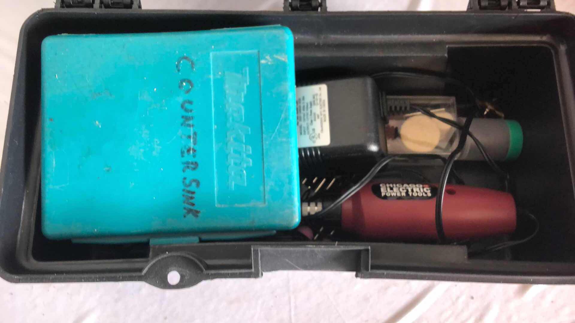 Photo 2 of CHICAGO ELECTRIC 80PC ROTARY TOOL SET W TOOL BOX AND 3 PAIR WELDING/WORKSHOP GLOVES