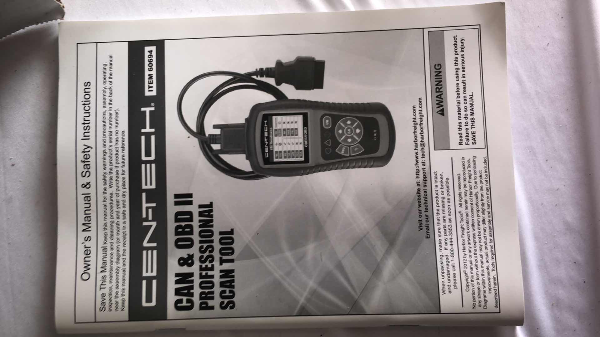 Photo 1 of CENTECH CAN AND OBD 2 PROFESSIONAL SCAN TOOL
