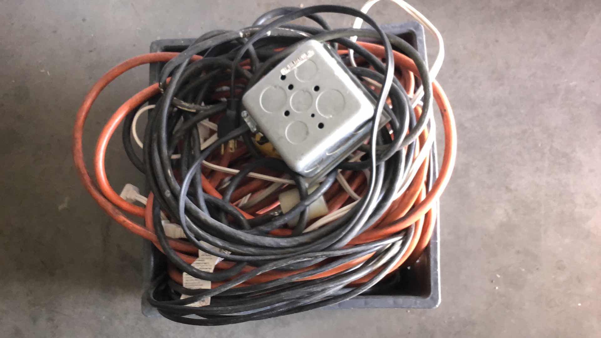 Photo 1 of CRATE OF ASSORTED EXTENSION CABLES