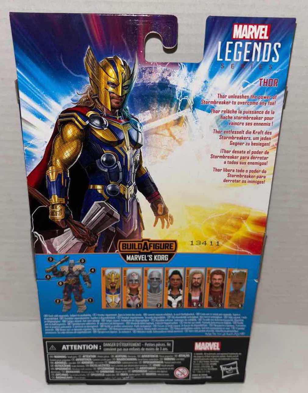 Photo 1 of NEW HASBRO MARVEL LEGEND SERIES THOR LOVE AND THUNDER ACTION FIGURE & ACCESSORIES, “THOR”