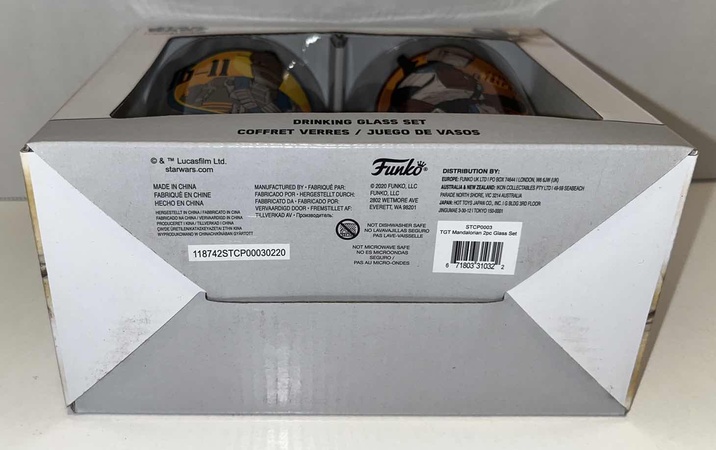Photo 1 of NEW FUNKO STAR WARS THE MANDALORIAN DRINKING GLASS SET