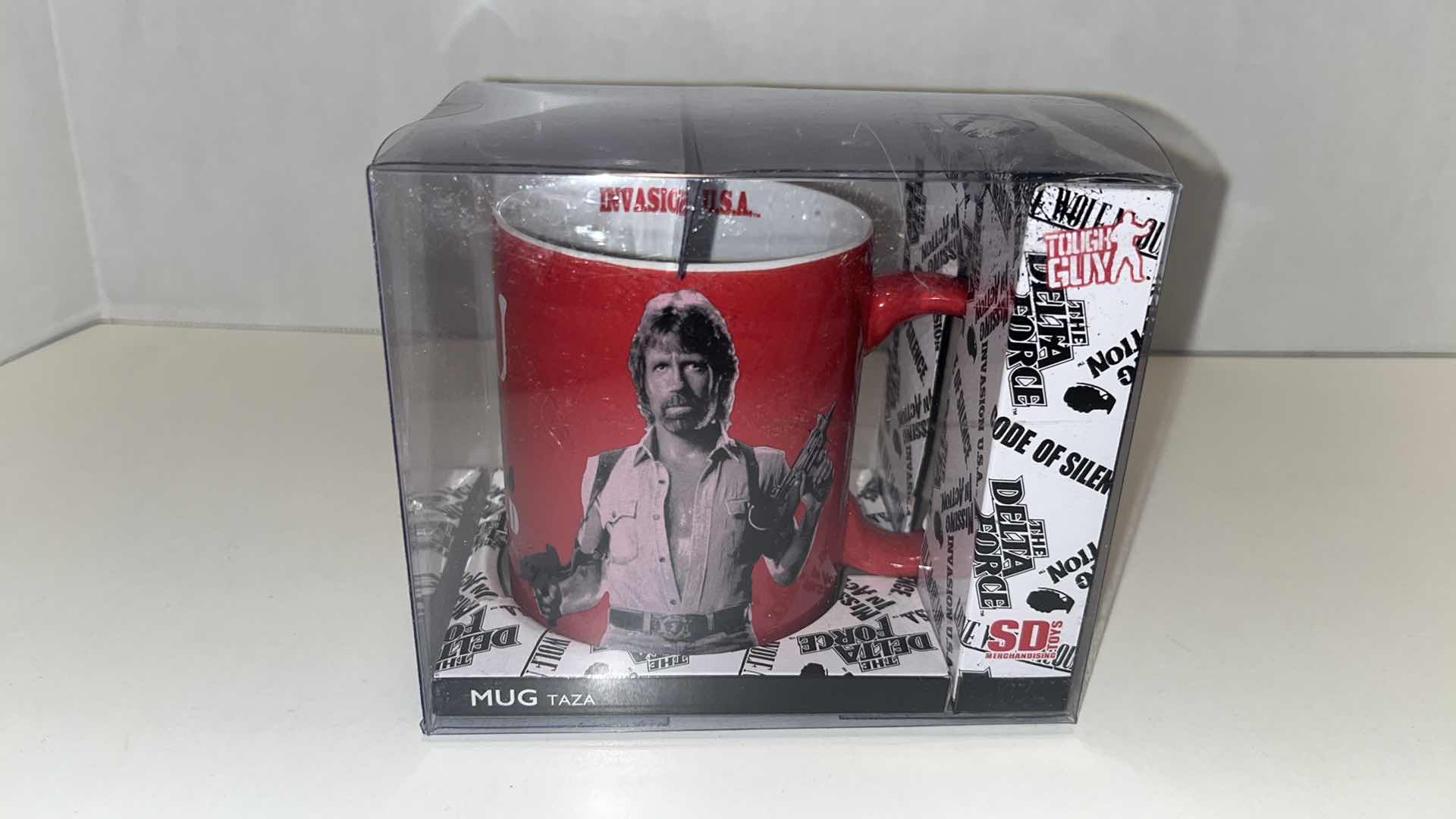 Photo 1 of NEW SD TOYS TOUGH GUY INVASION U.S.A. CHUCK NORRIS “SEE YOU IN HELL” CERAMIC MUG
