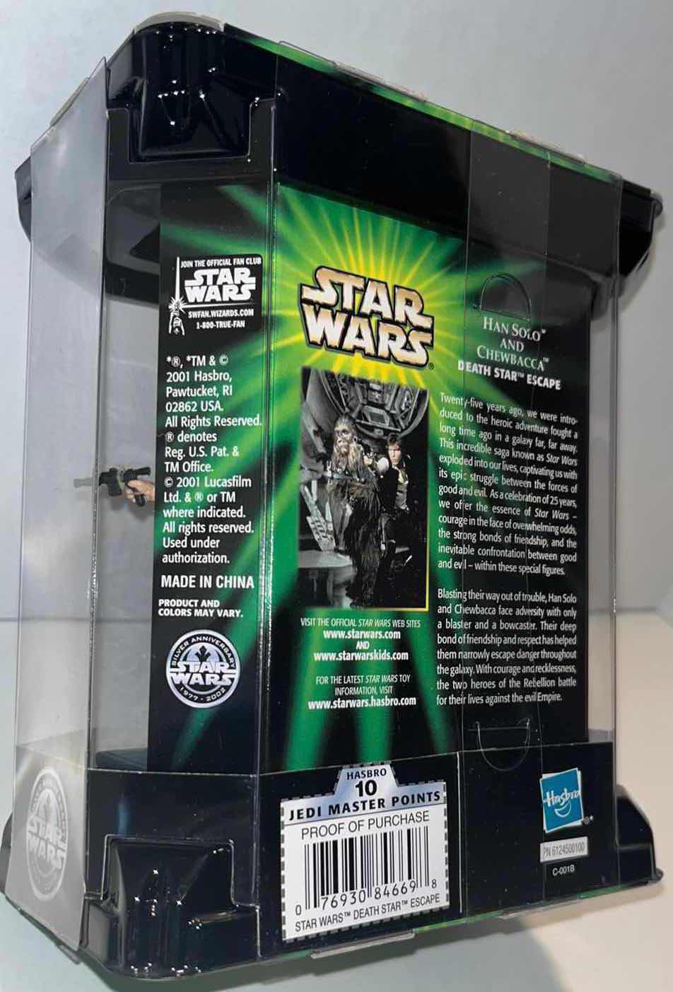 Photo 4 of NEW HASBRO STAR WARS SILVER ANNIVERSARY 1977-2002 “HAN SOLO & CHEWBACCA- DEATH STAR ESCAPE”